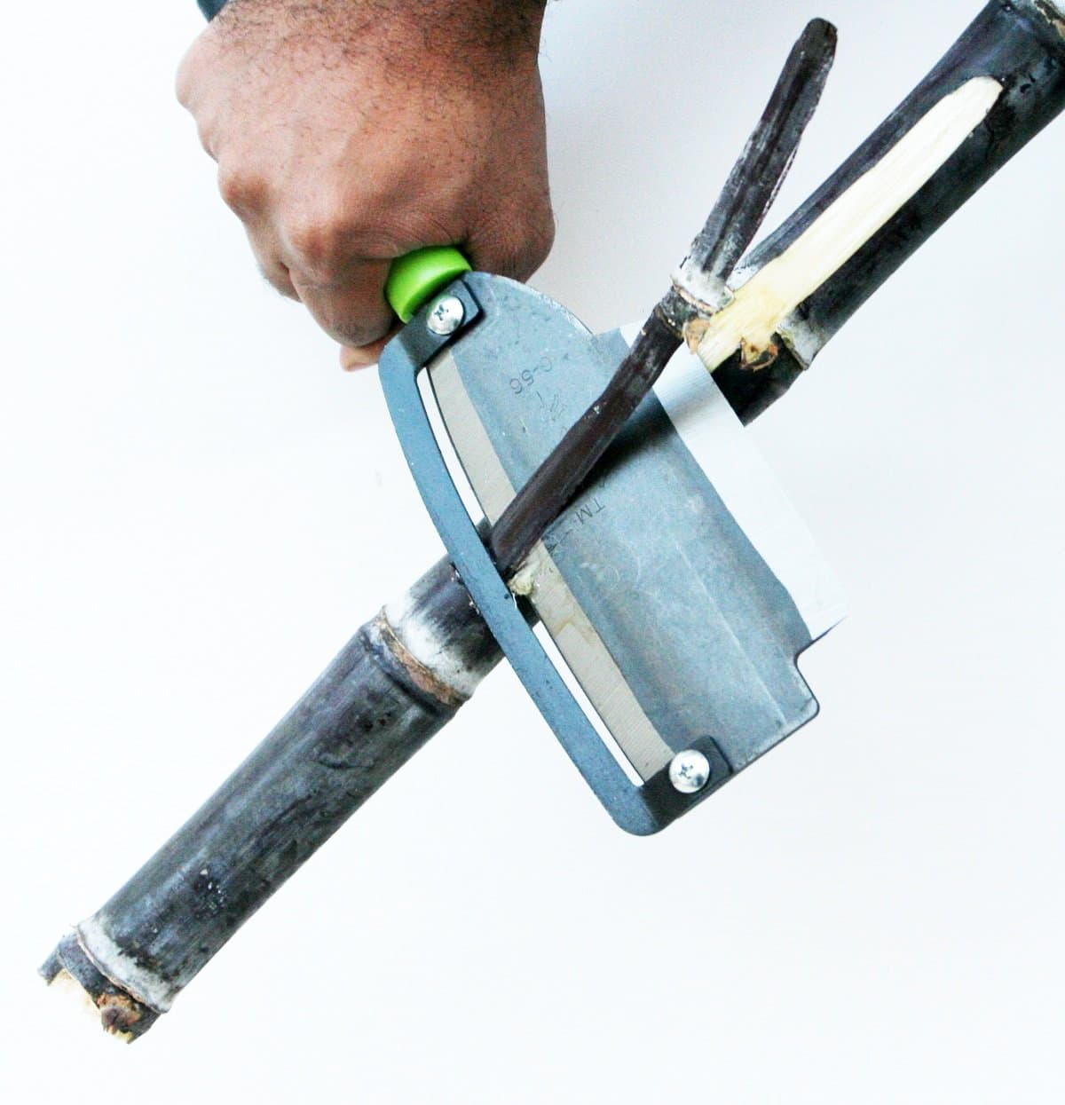 Baskety Kitchen Sugarcane Pineapple Peeling Knife Black Big