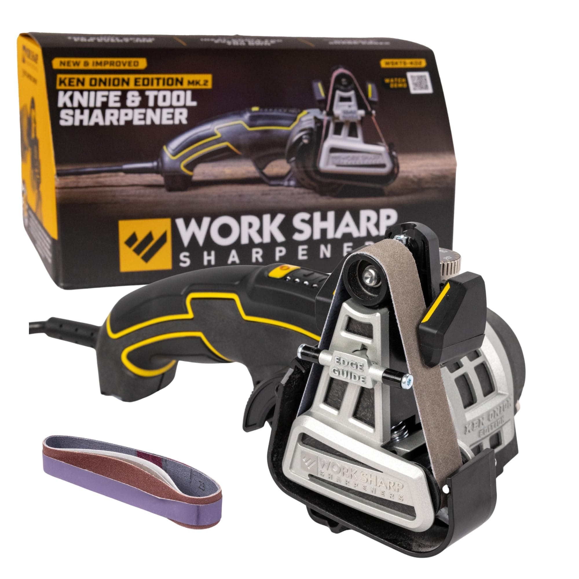 Work Sharp Ken Onion Knife Sharpener Tool - Adjustable Knife Sharpening System - For Knives, Scissors, Serrated Blades, & Tools