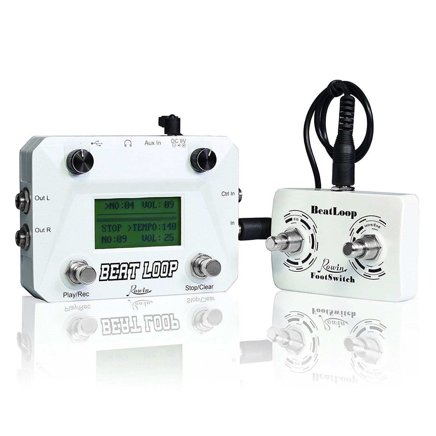 Rowin LBL-01 BEAT LOOP Drum Machine + Recording Looper + Tap Switch Fast US Ship