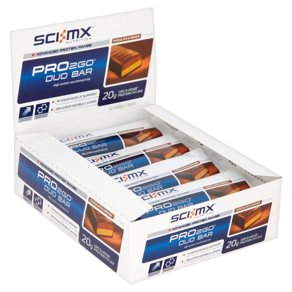 Sci-Mx Protein Duo 12 x 60g Bars (Chocolate Orange)