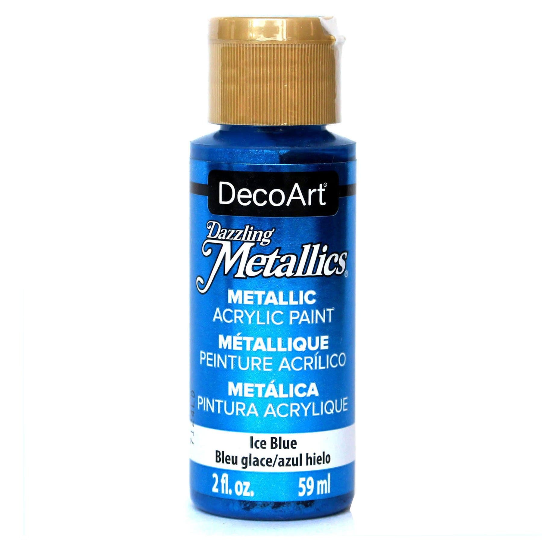 Decoart Dazzling Metallics 2oz Ice Blue