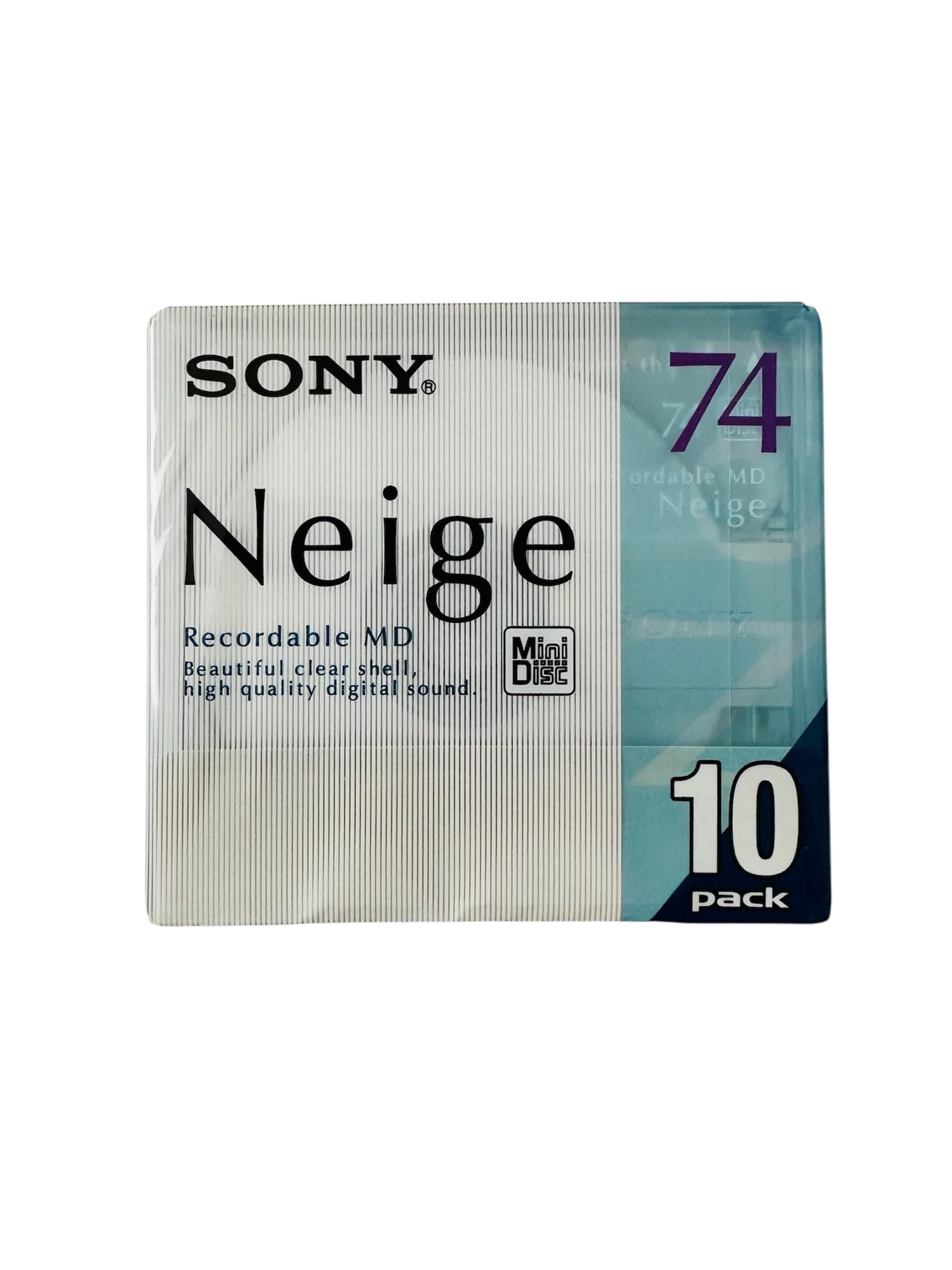 Neige 74 minute blank minidisc 10 disc pack