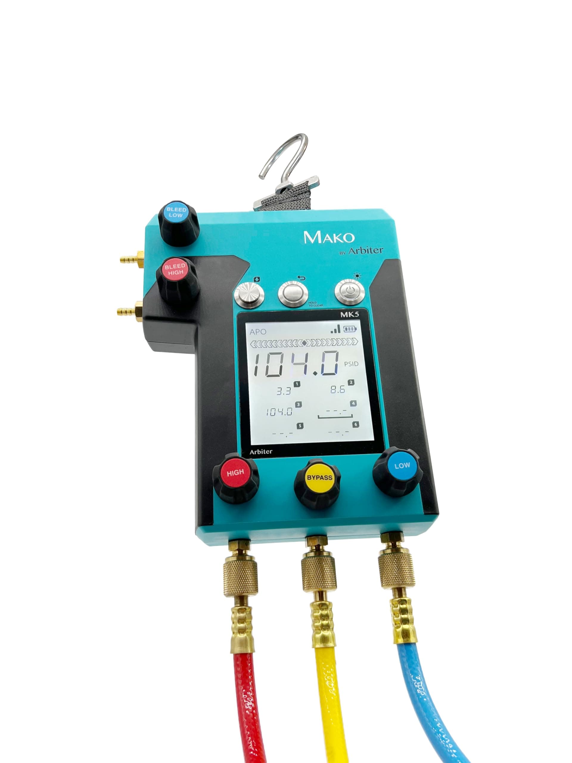 Arbiter Backflow Mako MK5 Digital 5-Valve Backflow Test Kit with Hoses & Soft Case