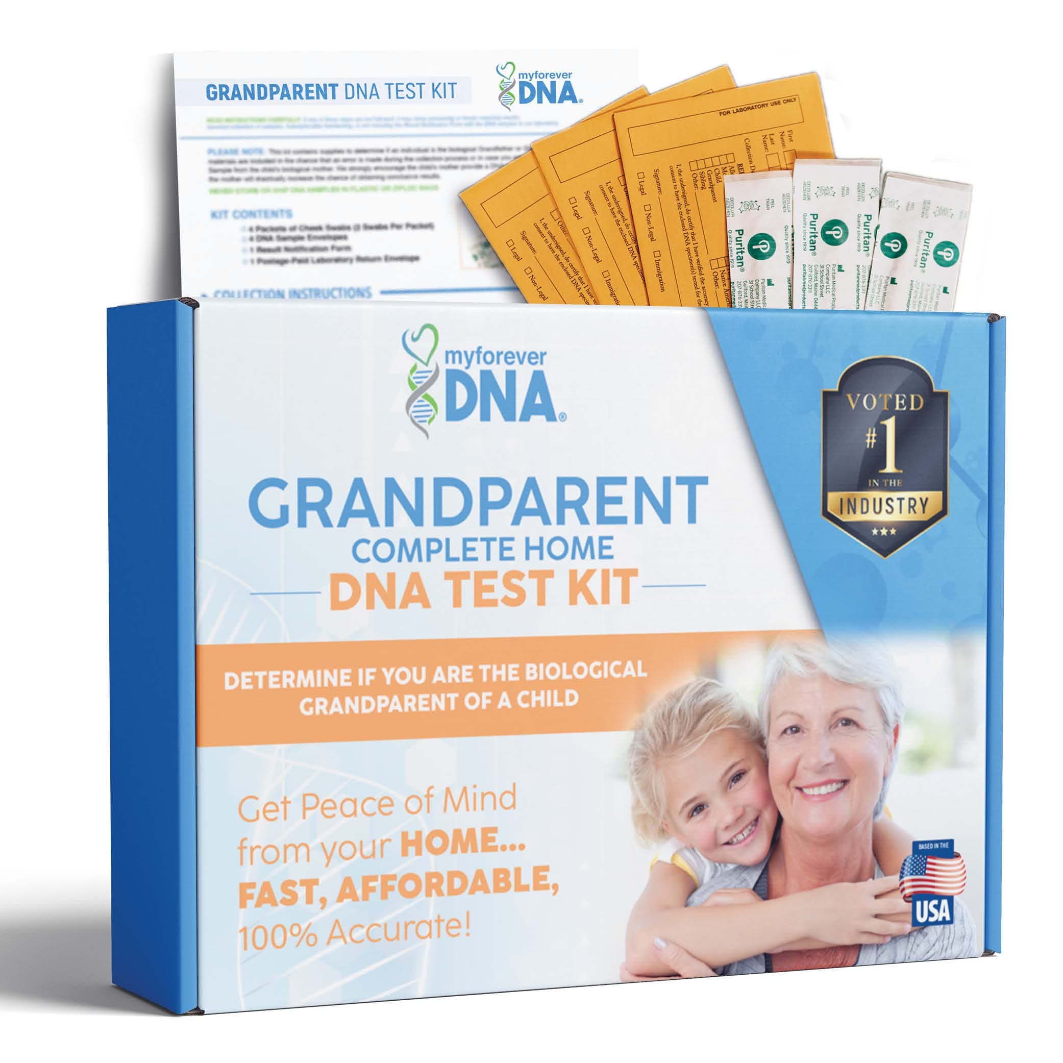 HOME GRANDPARENT  DNA TEST KIT