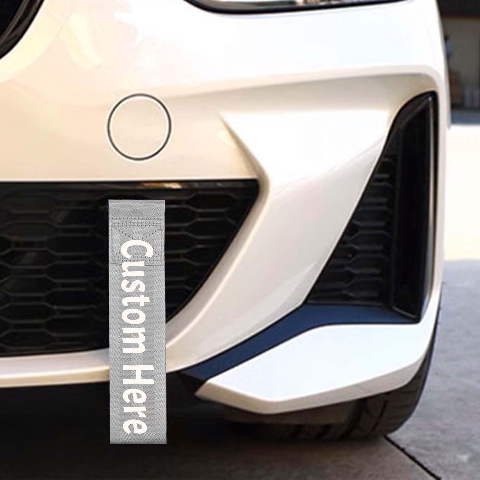 Personalize Tow Strap, Custom Car Decorative Trailer Tow Strap, Car Modification Sports Trailer Belt, Rope Hook Fit for Decorative