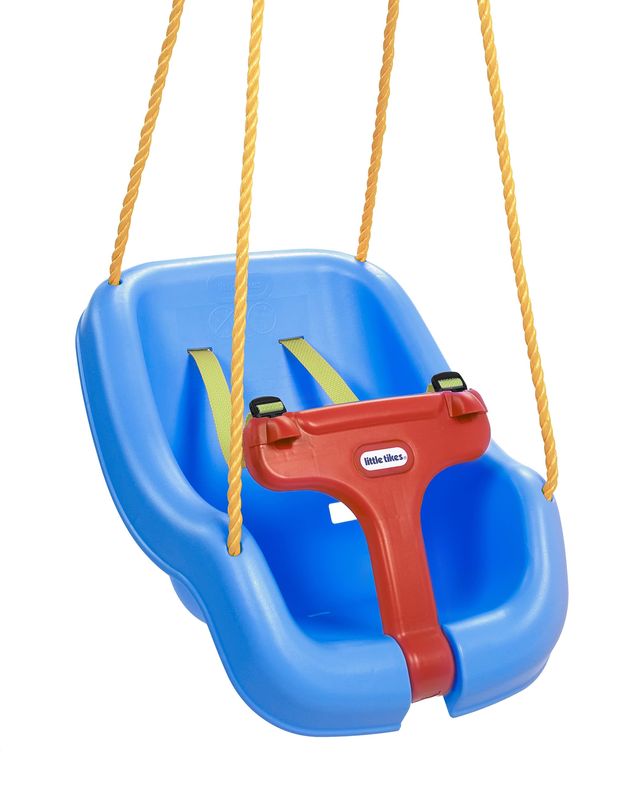 Snug 'n Secure Blue Swing with Adjustable Straps, 2-in-1 for Baby and Toddlers Ages 9 Months - 4 Years