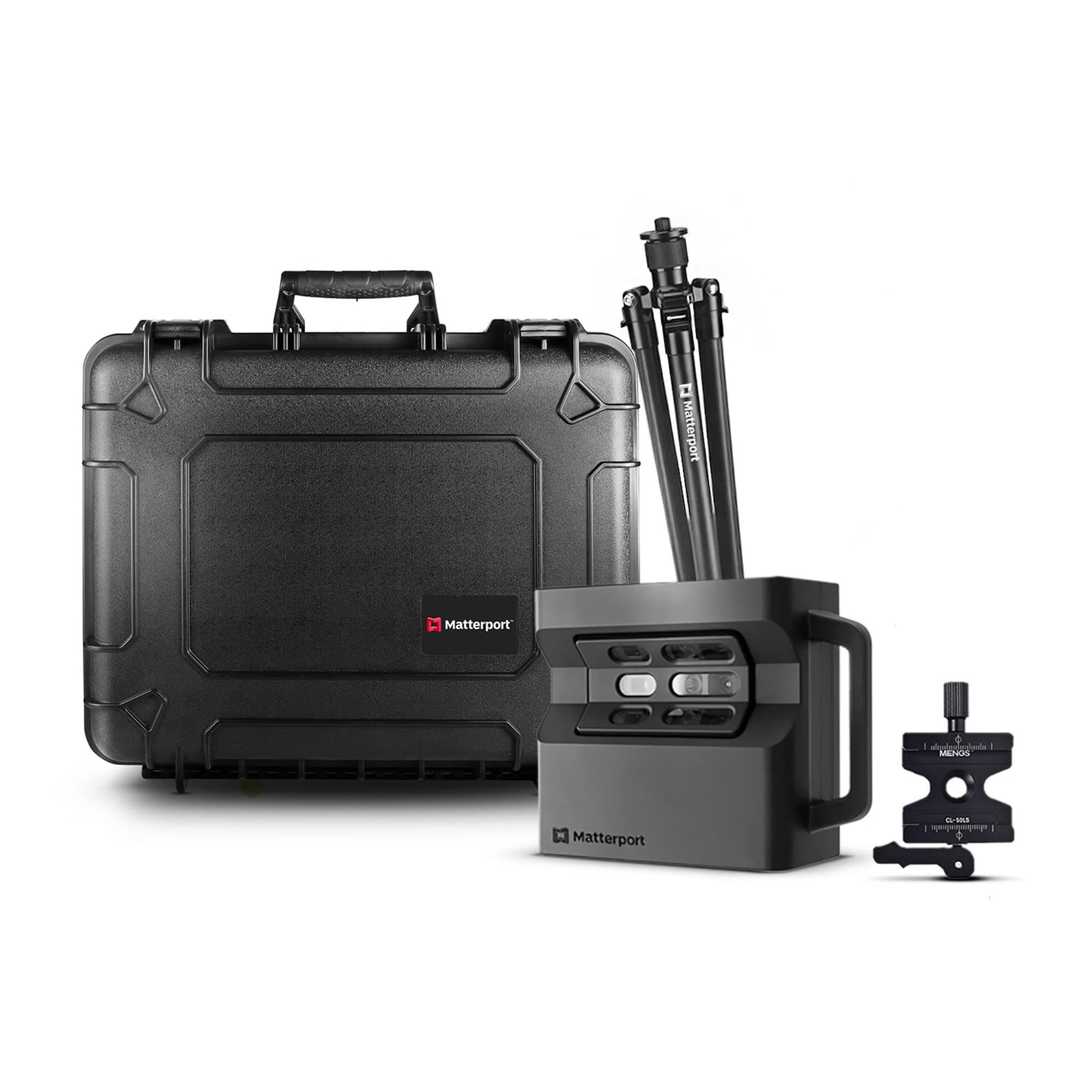 Pro2 Camera Travel Case Bundle - High Precision Scanner 360 Virtual Tours, 4K Photography, 3D Mapping, & Digital Surveys - Includes Pro2 Camera, Tripod, Clamp, and 20” Small Hard Case