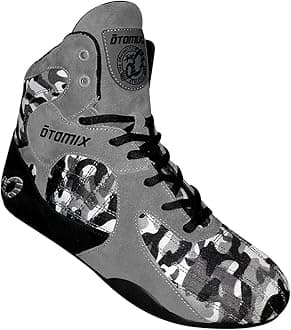 Men's Stingray Escape Bodybuilding Weightlifting MMA & Wrestling Shoes Grey Camo Size 9.5