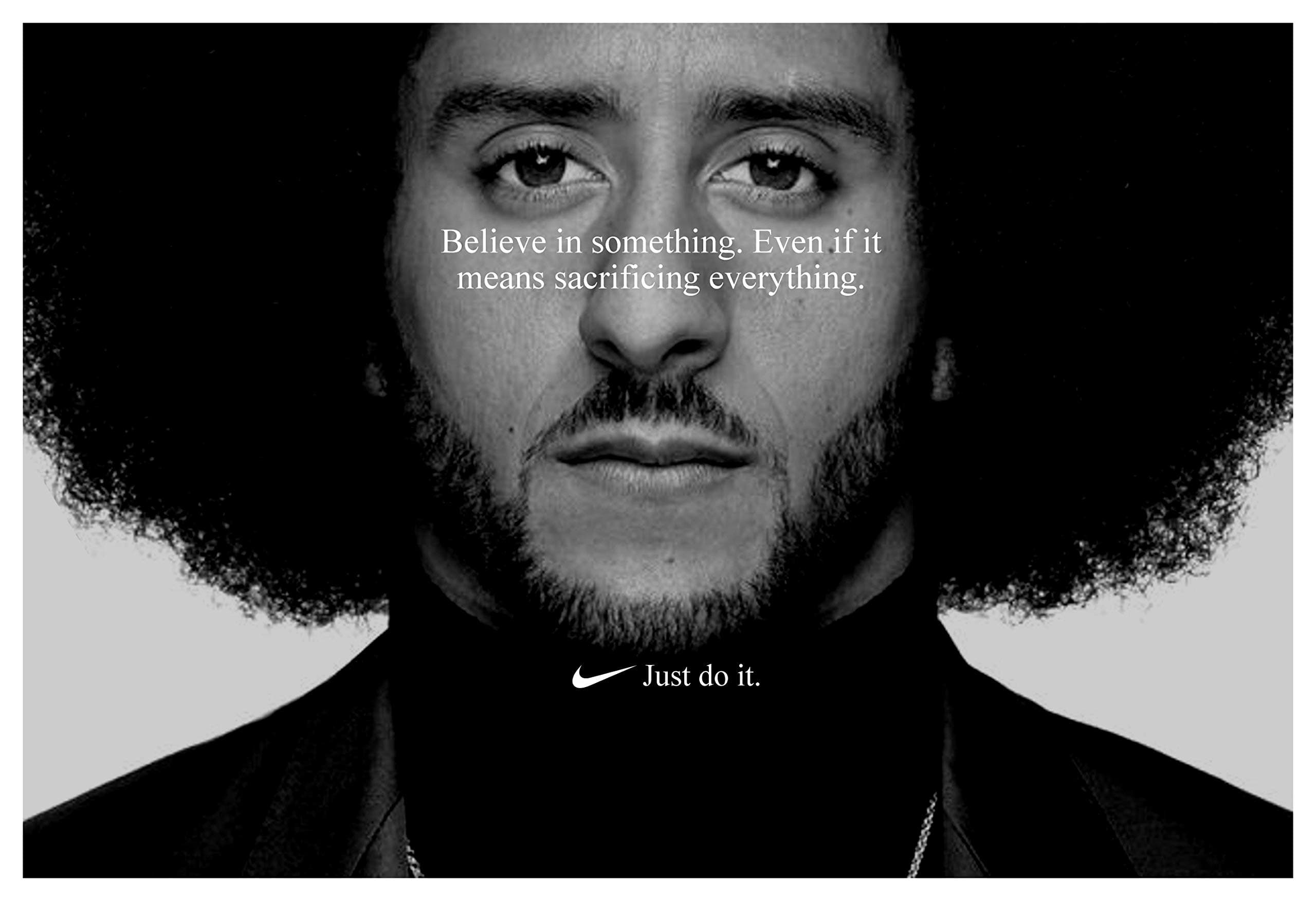 PDTXCLS SPPRANDOM PosterWarehouse2017 Colin Kaepernick 'JUST DO IT' Replica Nike AD Poster