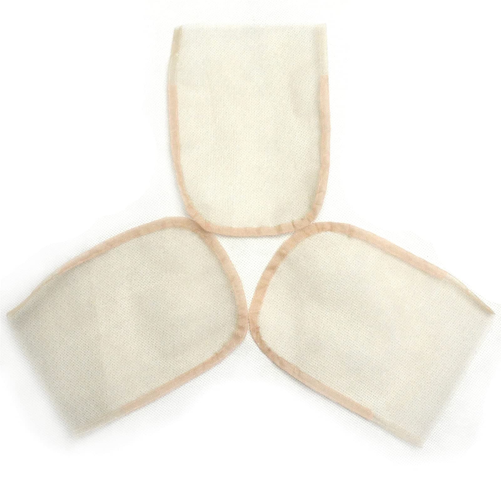 3 PCS Lace Net for Making or Ventilating Lace Wig Closure Caps 4"X4", Transparent Color (4X4, Transparent)