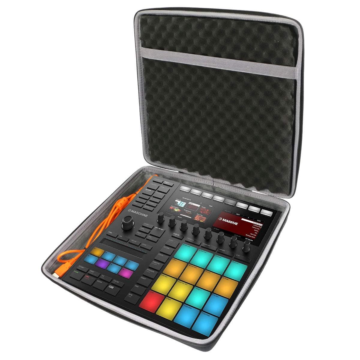 co2CREA Hard Travel Case replacement for Native Instruments Maschine Drum Controller (Native Maschine MK3 Case)