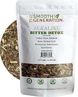 Alkaline Bitter Detox Tea - Herbal Digestive & Detox Support - 100% Natural, Vegan, Non-GMO, 4 0z Loose Leaf Tea
