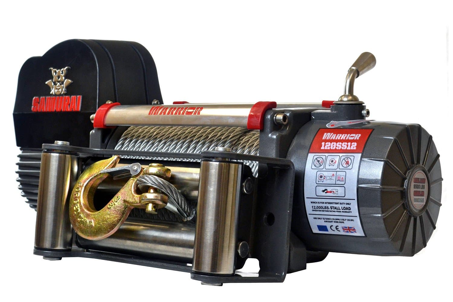 Electric Cable Winch, Warrior Samurai S12000 5.4 t 12 V
