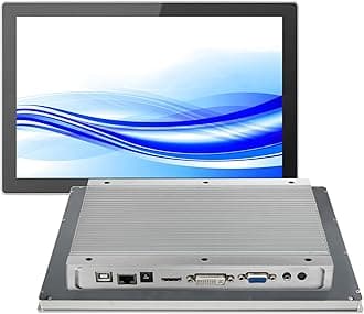 GreenTouch 10.1 Inch Industrial Embedded Interactive Touchscreen Monitor, Capacitive Multi-Touch Screen Display with Front IP65 Water-Proof - 1280 x 800 Resolution