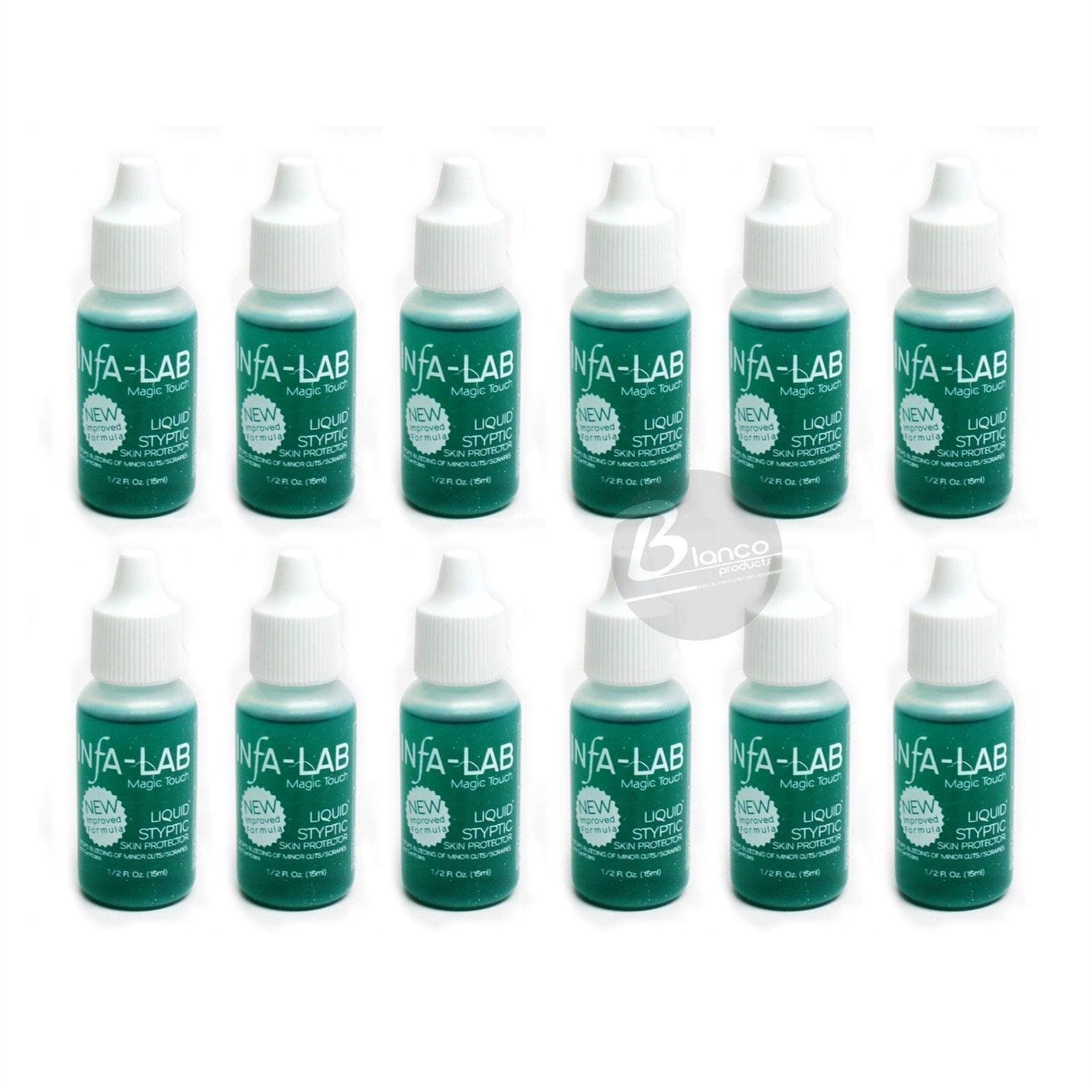 Infa-Lab MAGIC TOUCH Liquid Styptic 12 Skin Protector Stop Bleeding InfaLab Nail by Infalab