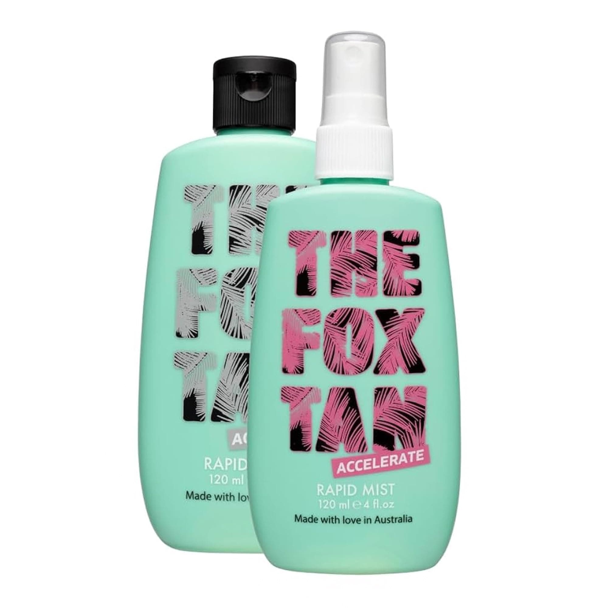 The Fox Tan The Originals Bundle, Tanning Accelerators For Deeper & Darker Tans, Creates Flawless Tan Skin, Vegan & Cruelty-Free, 120ml (2 Products)