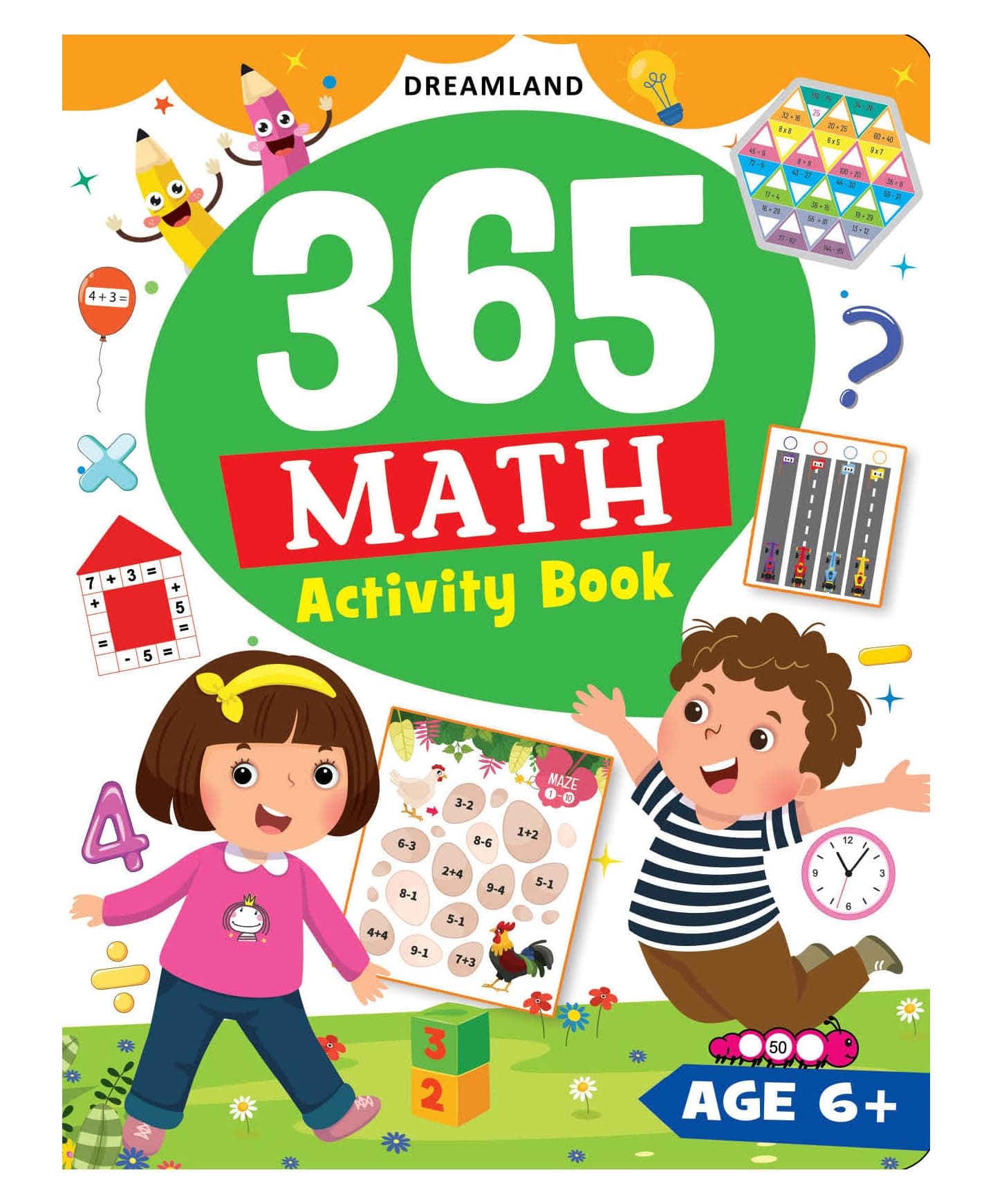 365 Math Activity Book for Kids Age 6+