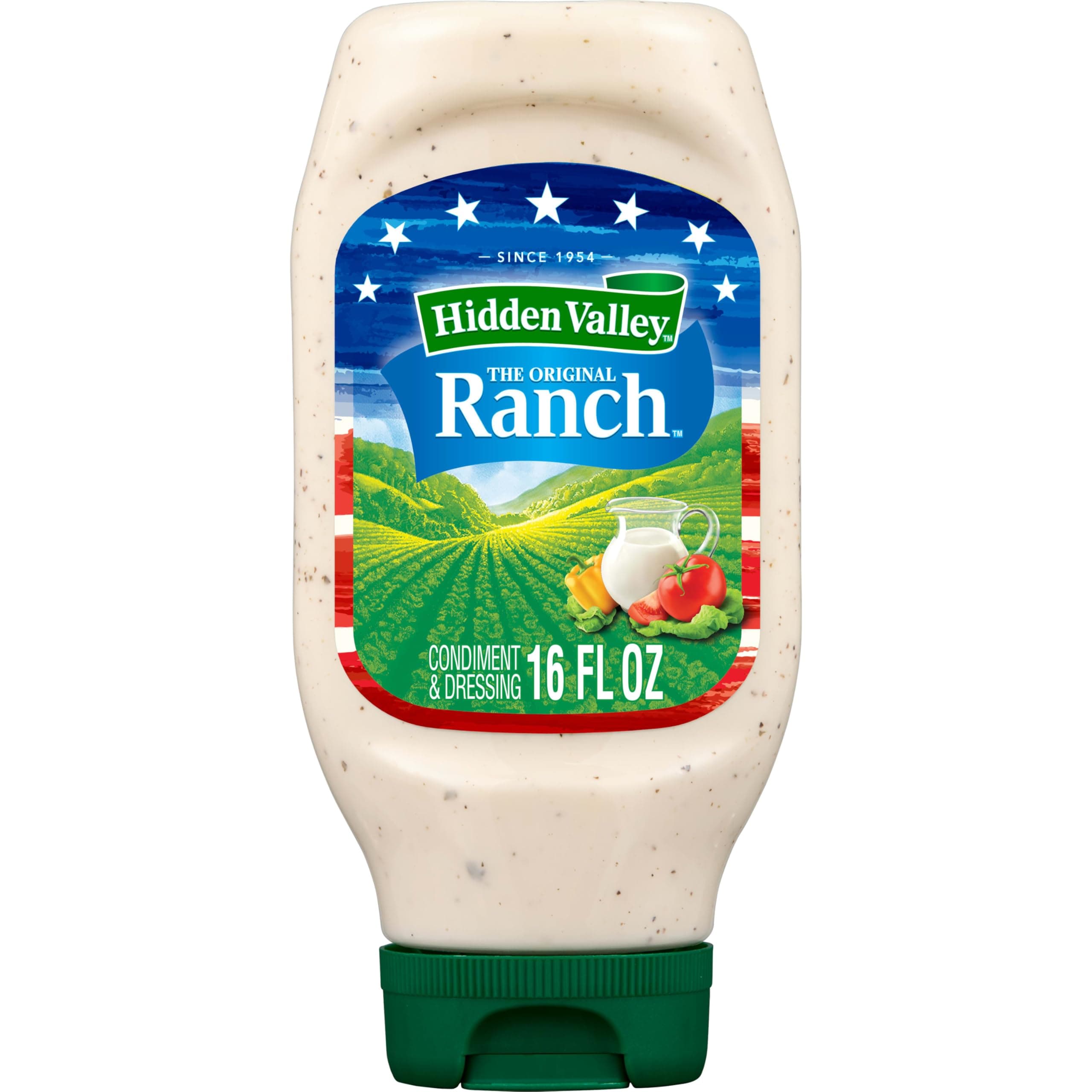 Hidden Valley Original Ranch Condiment and Dressing, Easy Squeeze Bottle, 16 Fl Oz (Package May Vary)
