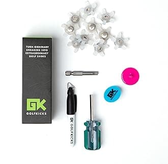 Golf Traction Kit for Sneakers with DIY Golf Spikes - Add Soft Spikes to Almost Any Shoe, 20 Count