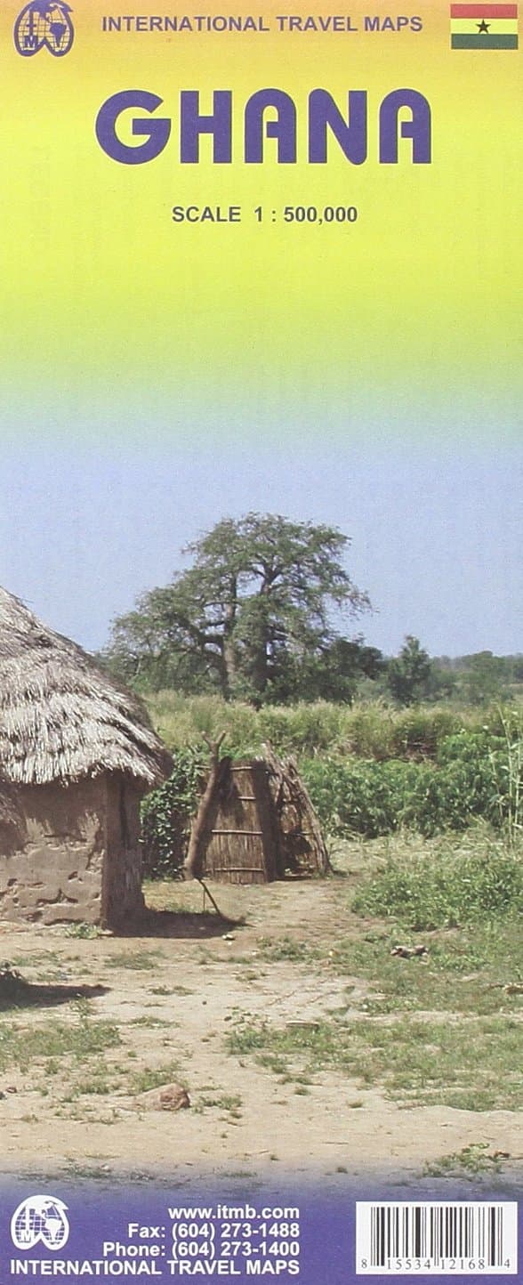 Ghana Travel Reference Map: 1:500,000 Paperback – Folded Map, January 17, 2011