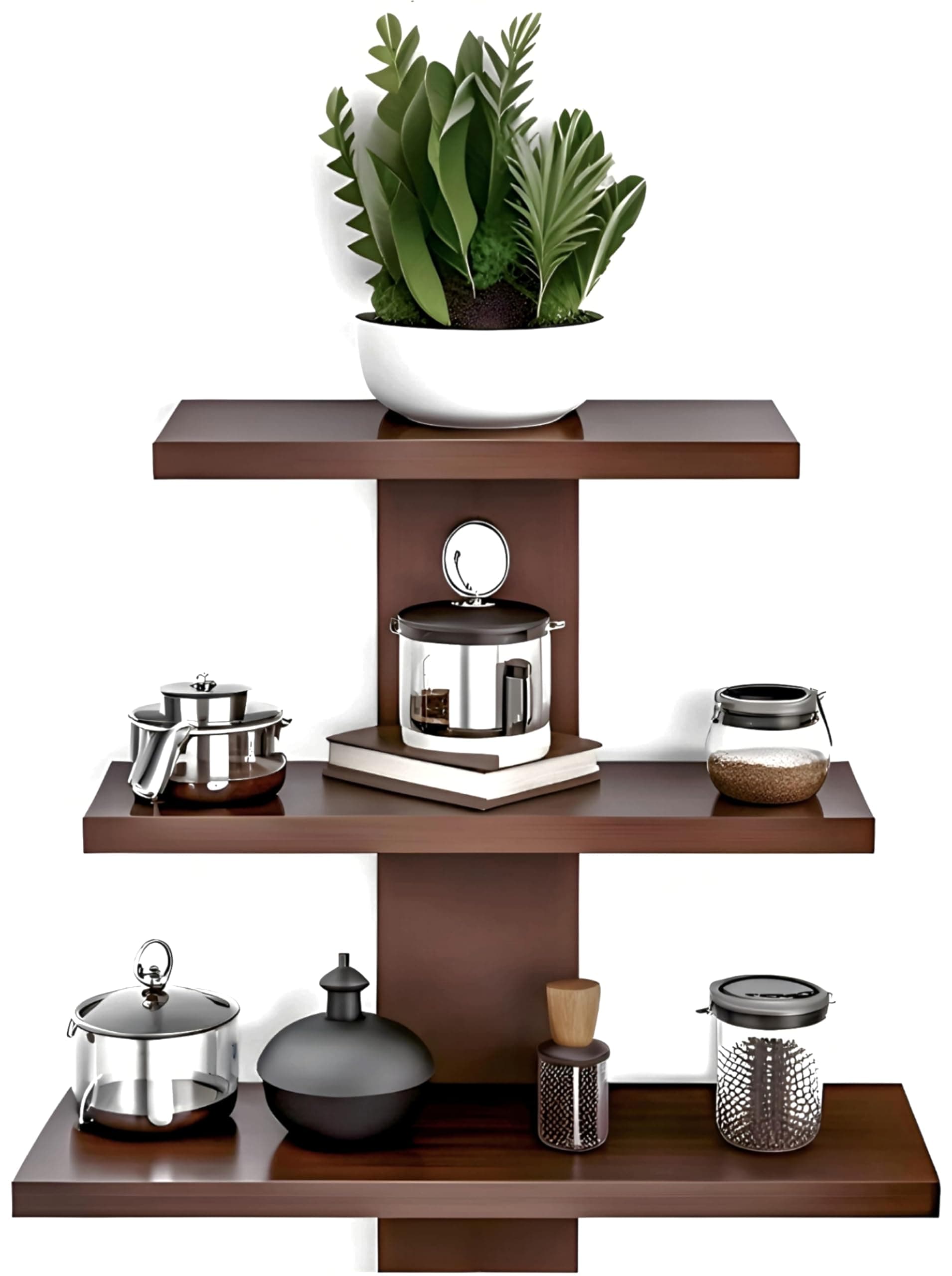 Dime Store Wall Decor Wall Shelves for Home Decor Items, Living Room and Bedroom | Wall Mount Wooden Wall Shelf