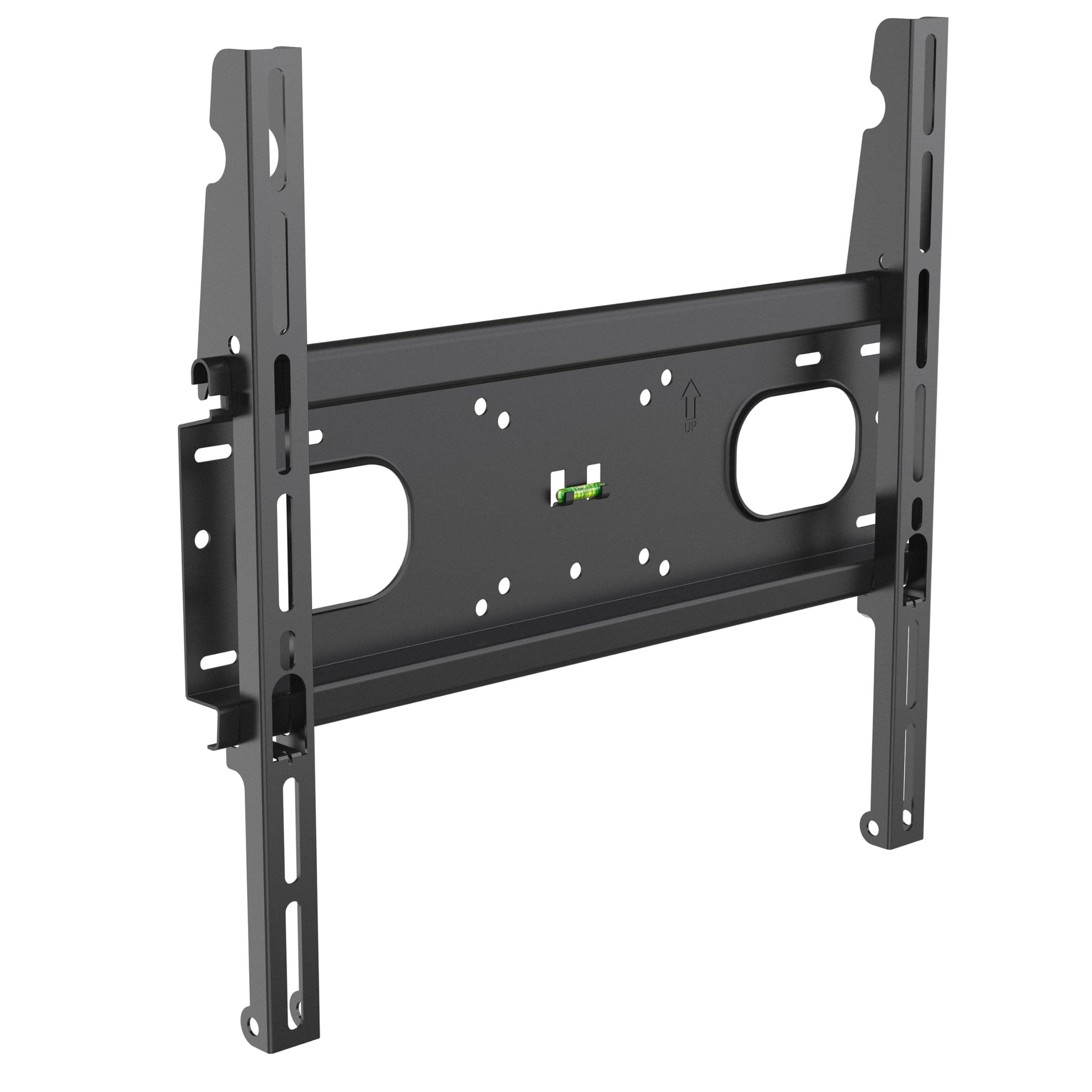 Meliconi SlimStyle 400 F, Ultra Thin Fixed Wall Mount for Flat Screen TVs from 32 '' to 80 '', VESA 200x200,300x300, 400x400, Black