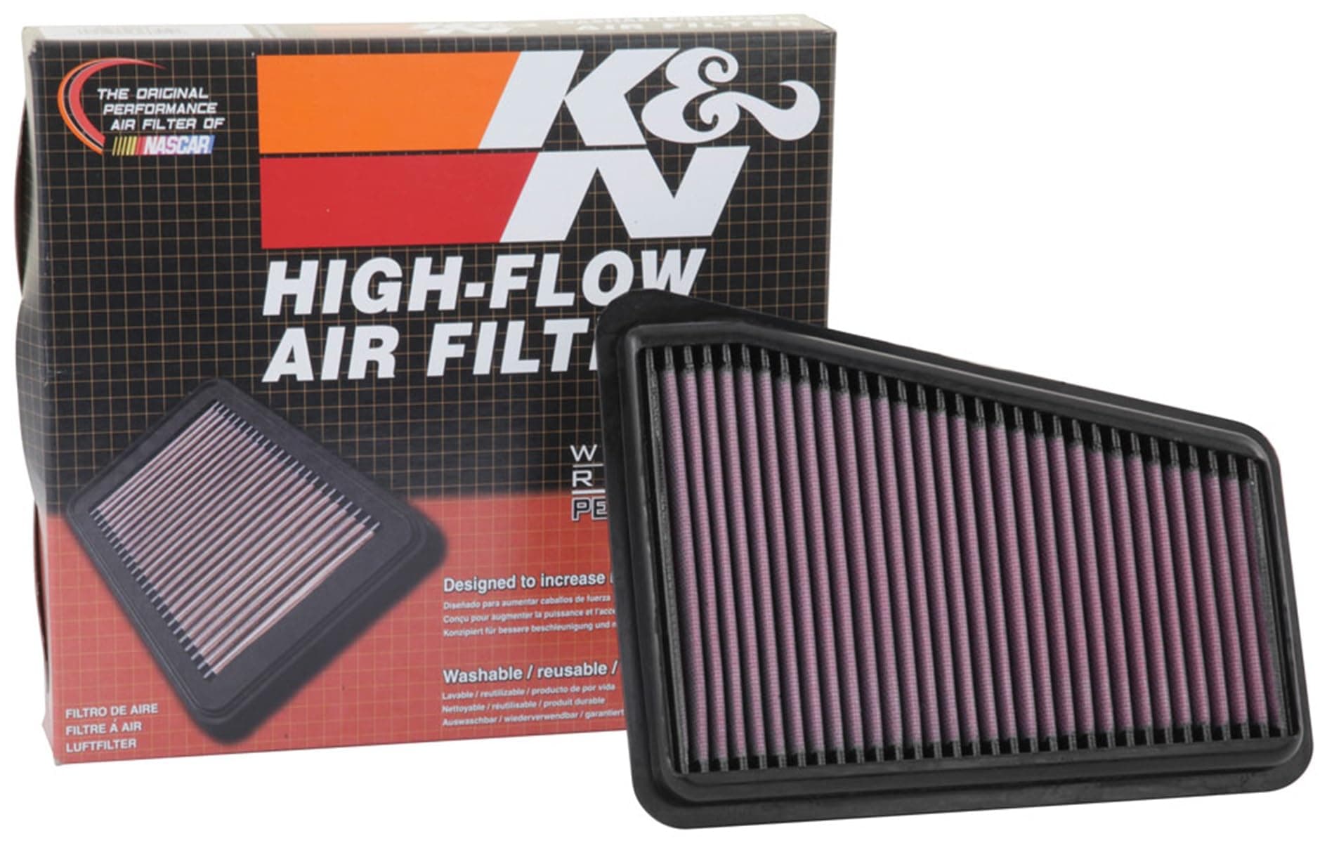 K&N Replacement Air Filter suitable for KIA Stinger GT 3.3 Twin Turbo 2018 (Right) (335068)