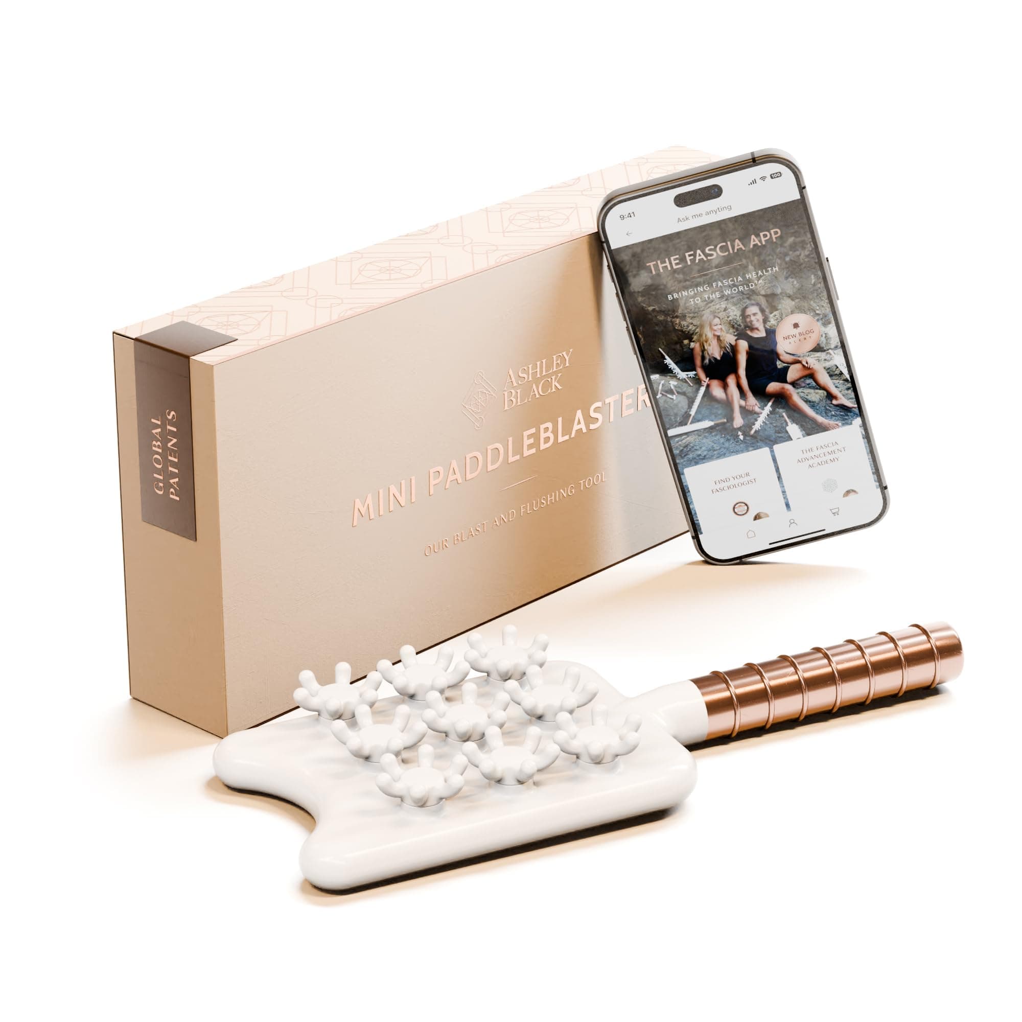 Mini Paddle Blaster By: Ashley Black – Patented Cellulite Massager – Pressure Point Massager – FasciaBlaster Tool – Ashley Black Guru – Fascia Tool – Body Therapy Tool – Cellulite Stick