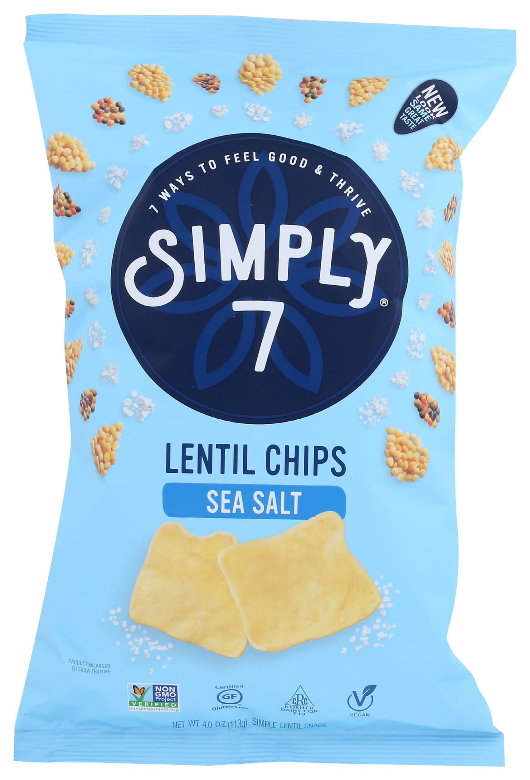 Simply 7 Chips Lentil Sea Salt 103g