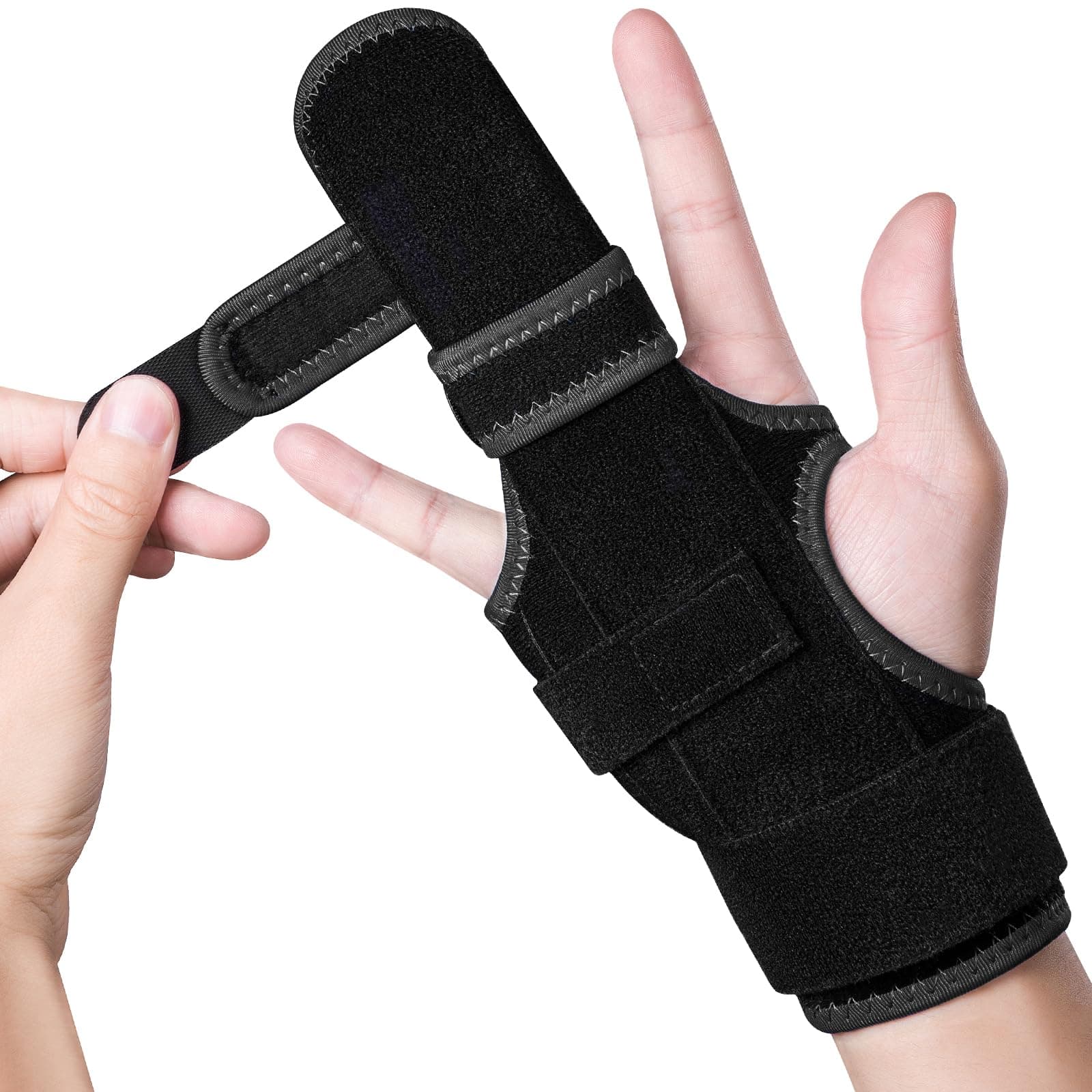 Trigger Finger Splint: Support the Middle, Index, little or Ring Finger, Hand Splint Brace-Treating Hand Fractures, Arthritis, Mallet Finger or Metacarpal Fractures (Right Hand)