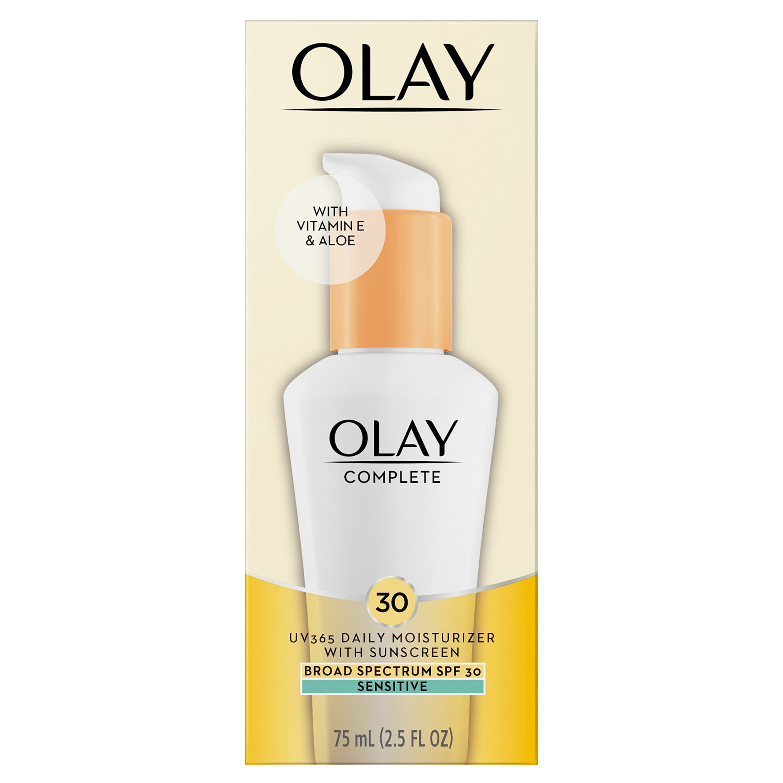 Olay Complete All Day Moisturizer with Broad Spectrum SPF 30 - Sensitive, 2.5 Fl Oz