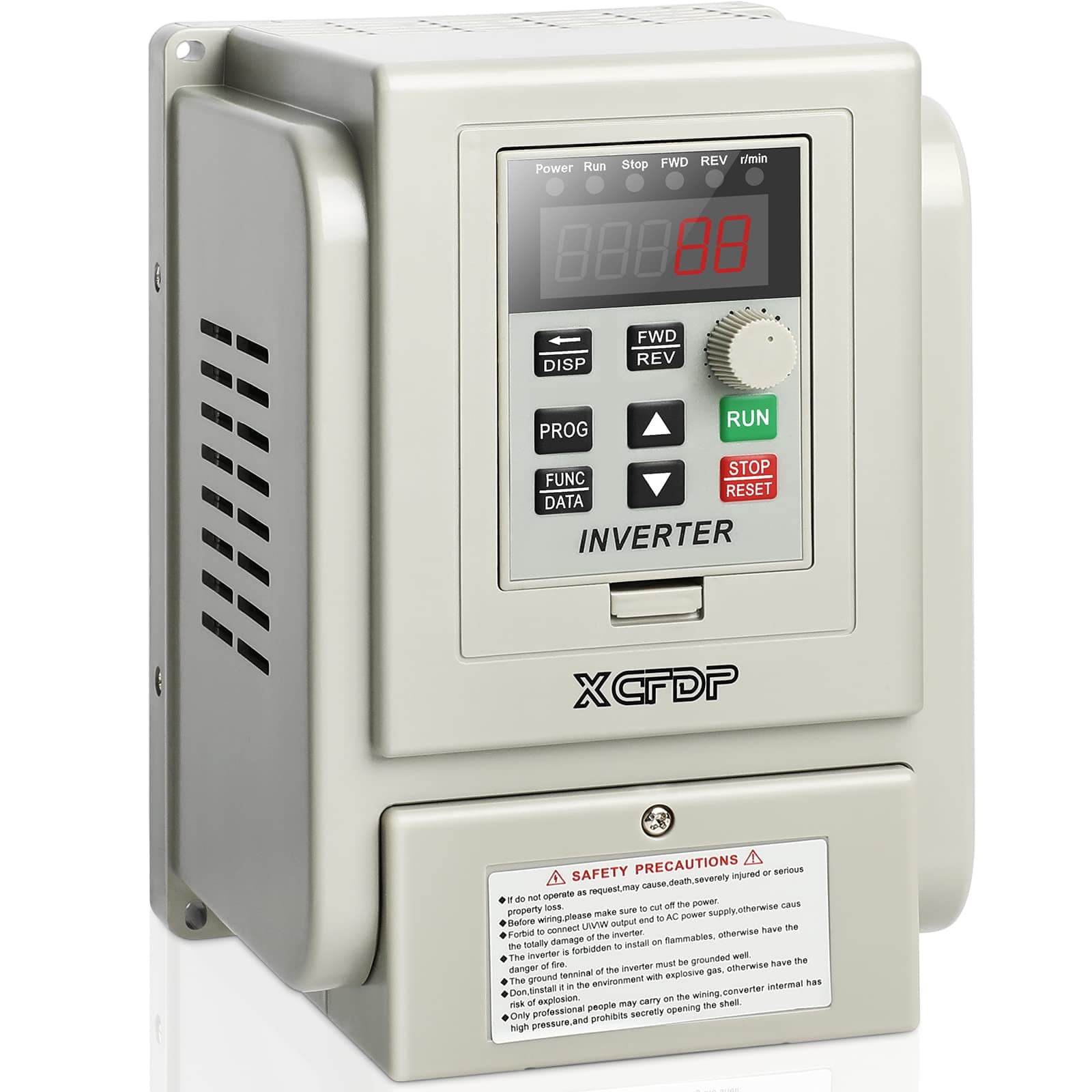 AC 220V/2.2kw 3HP Variable Frequency Drive,12A VFD Inverter Single Phase to 3 Phase Frequency Converter for Spindle Motor Speed Control(Single-Phase Input, 3 Phase Output)