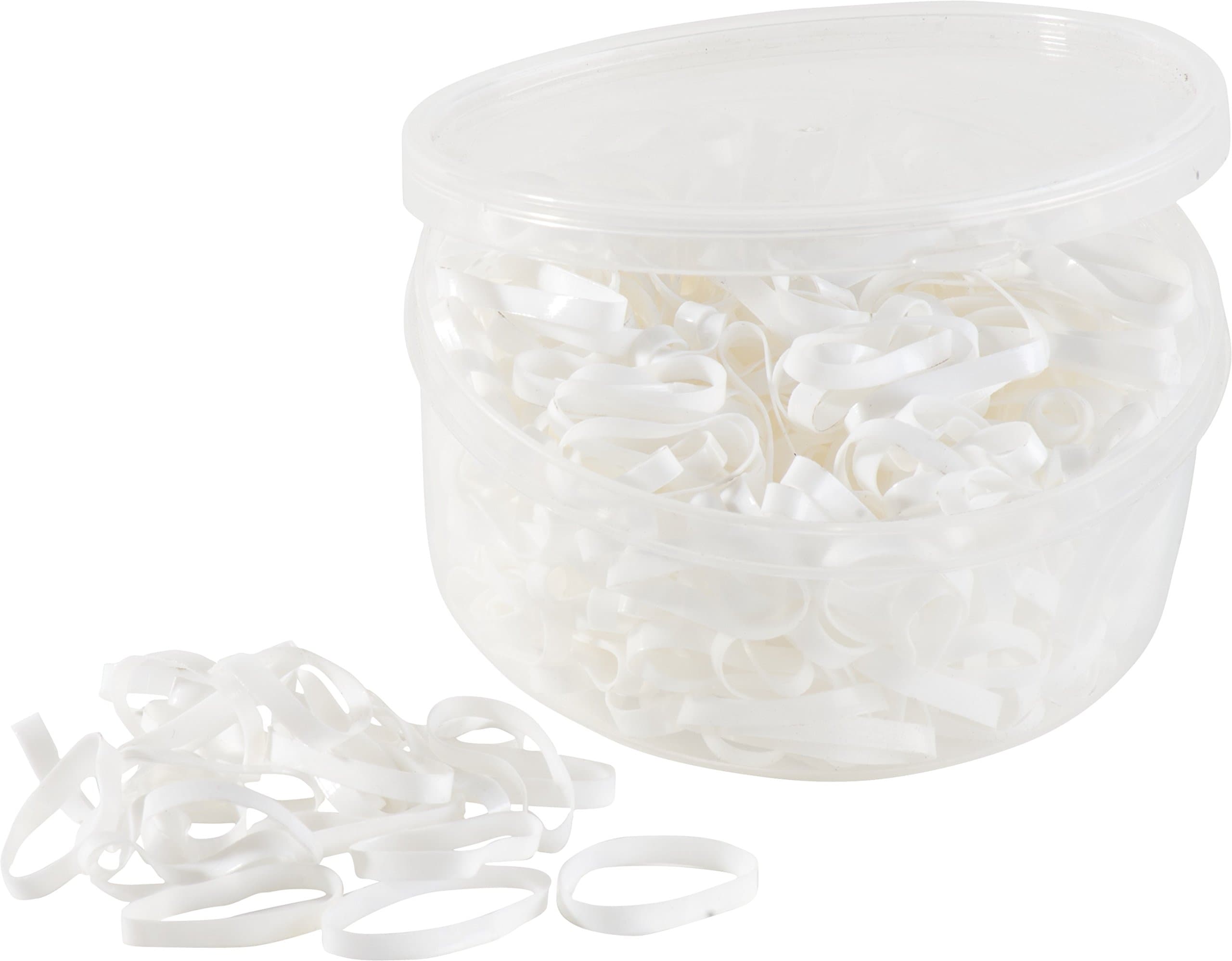 Hippo-Tonic Silicone Plaiting Bands (White)