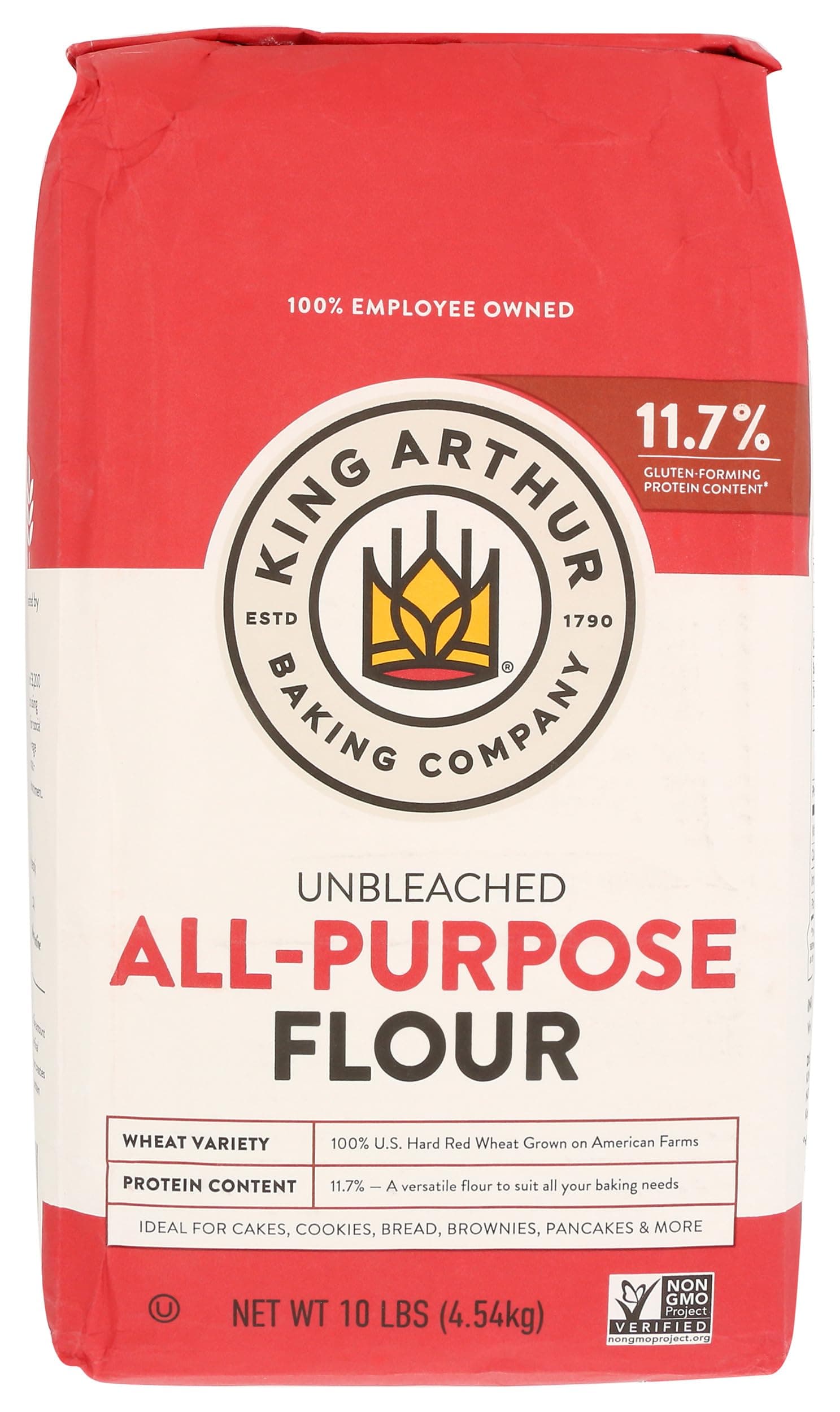 King Arthur, All Purpose Unbleached Flour, Non-GMO Project Verified, Certified Kosher, No Preservatives, 10 Pounds