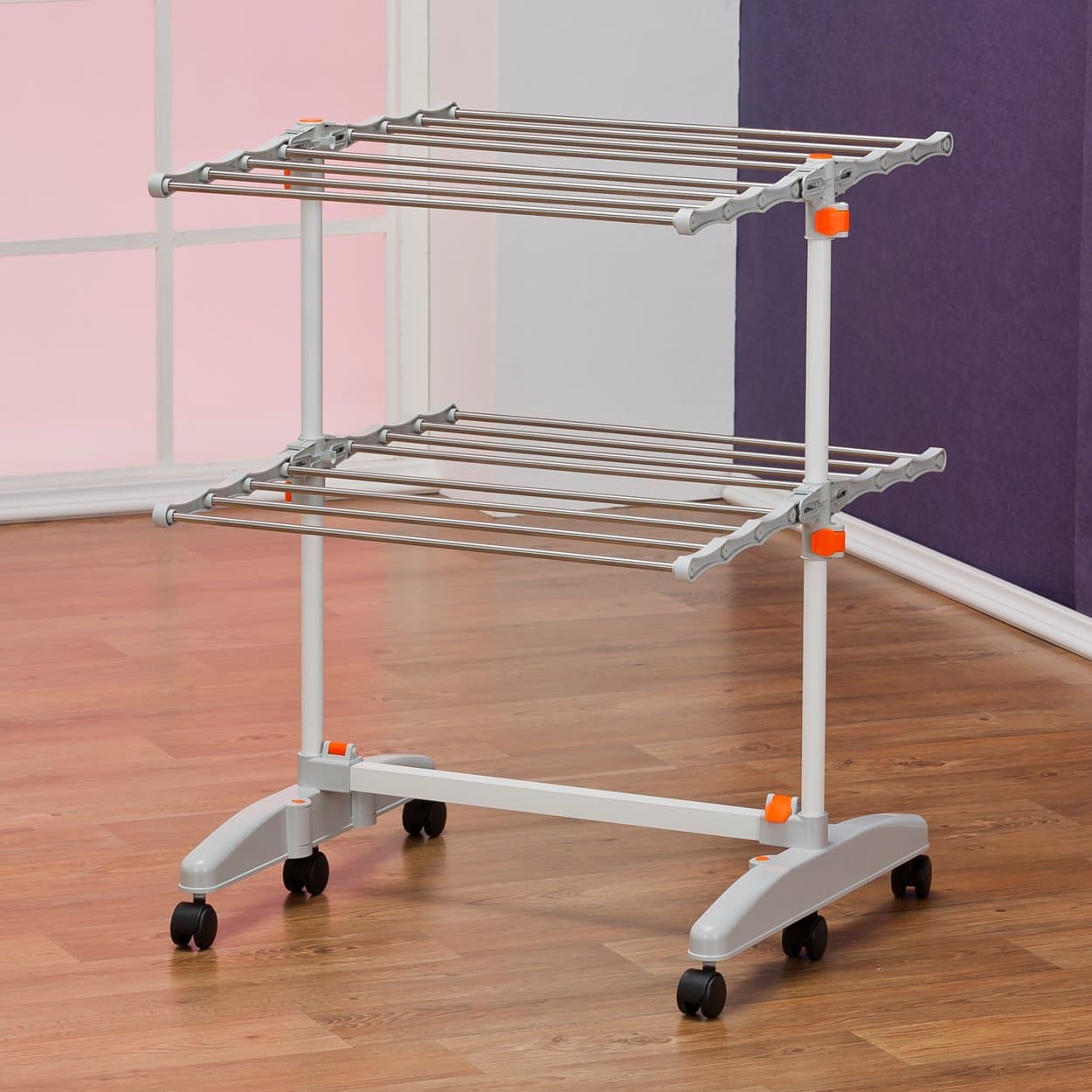 Foldable Heavy Duty and Compact Storage Drying Rack System