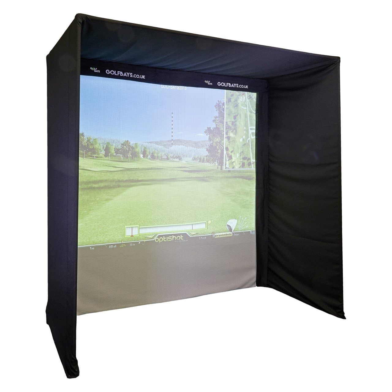 EasySim Kit-Form Golf Simulator Enclosure - Portable Projector Screen - Simulator Impact Display Screen for Indoor and Home - For Home Beginners - 3.5 x 2.5 x 1.3