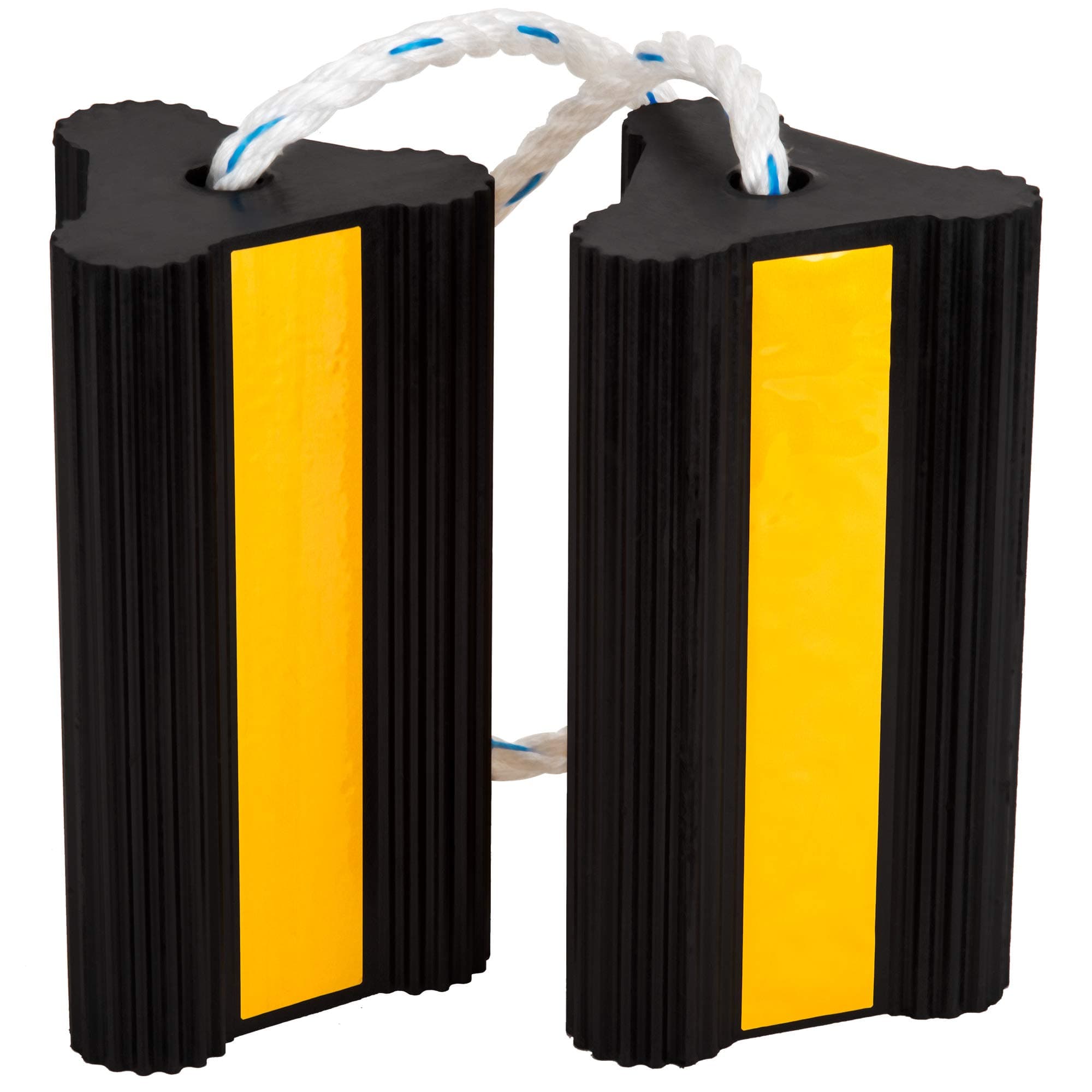 Jade Active Rubber Wheel Chock Pair - Car and RV Wheel Chocks - Long Connecting Rope - Heavy Duty RV Wheel Chocks for Travel Trailers, Cars, Boats, Trucks, Aircraft, RVs (1 Pair)
