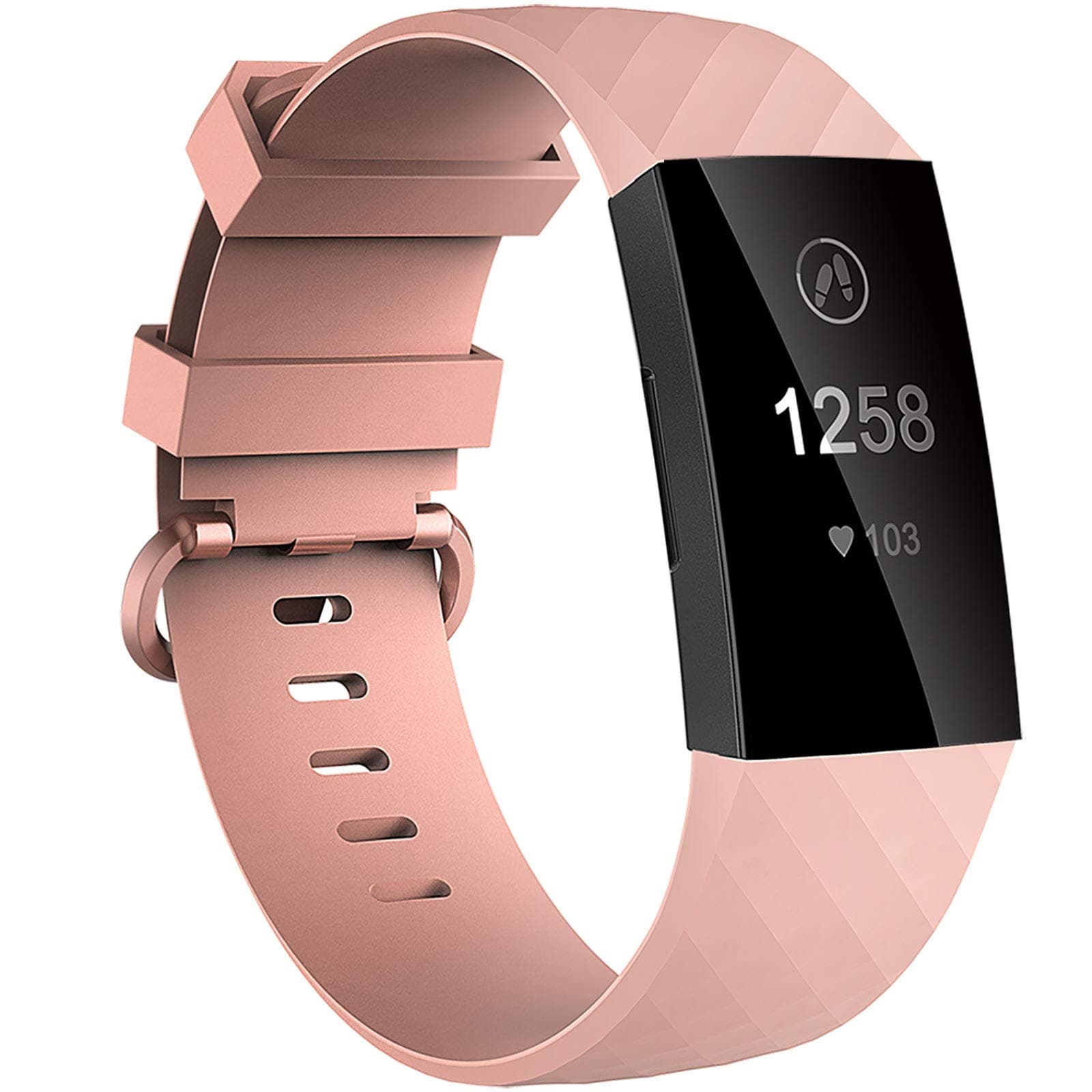 Waterproof Bands for Fitbit Charge 4/ Fitbit Charge 3/ Charge3 SE, Replacement Wristbands for Women Men Small Large…