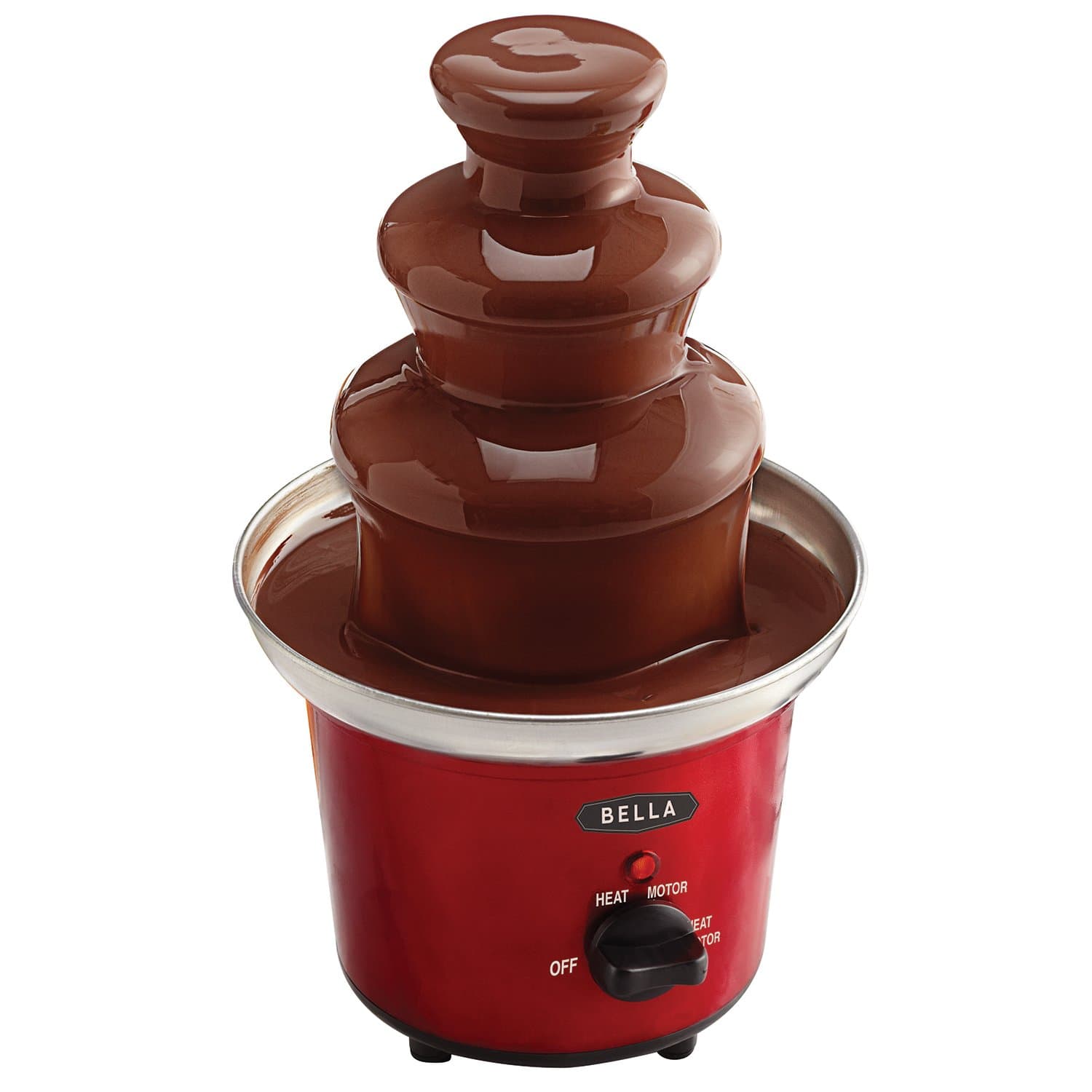Bella13715 Chocolate Fountain Maker, Red