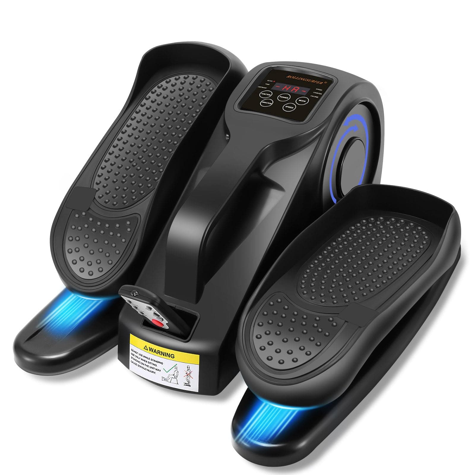 Under Desk Elliptical Machine, Adjustable Speed Elliptical Exercise with Remote Control, Elliptical Pedal Trainer, Motorized Elliptical for Teens Seniors and Adults