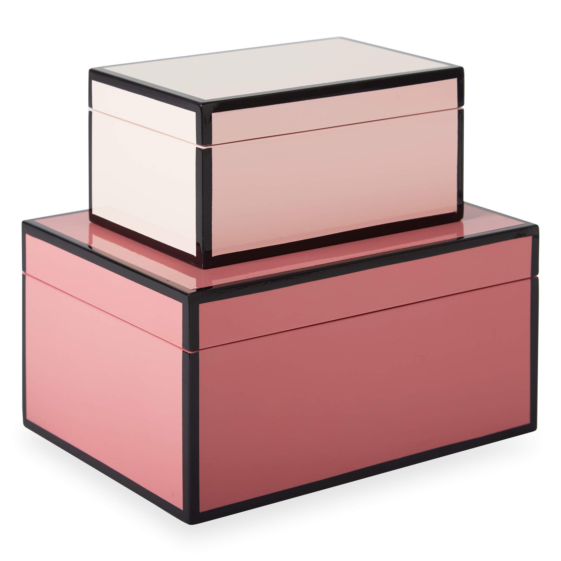 Now House by Jonathan Adler Decorative Accessories Stacking Boxes, Pink