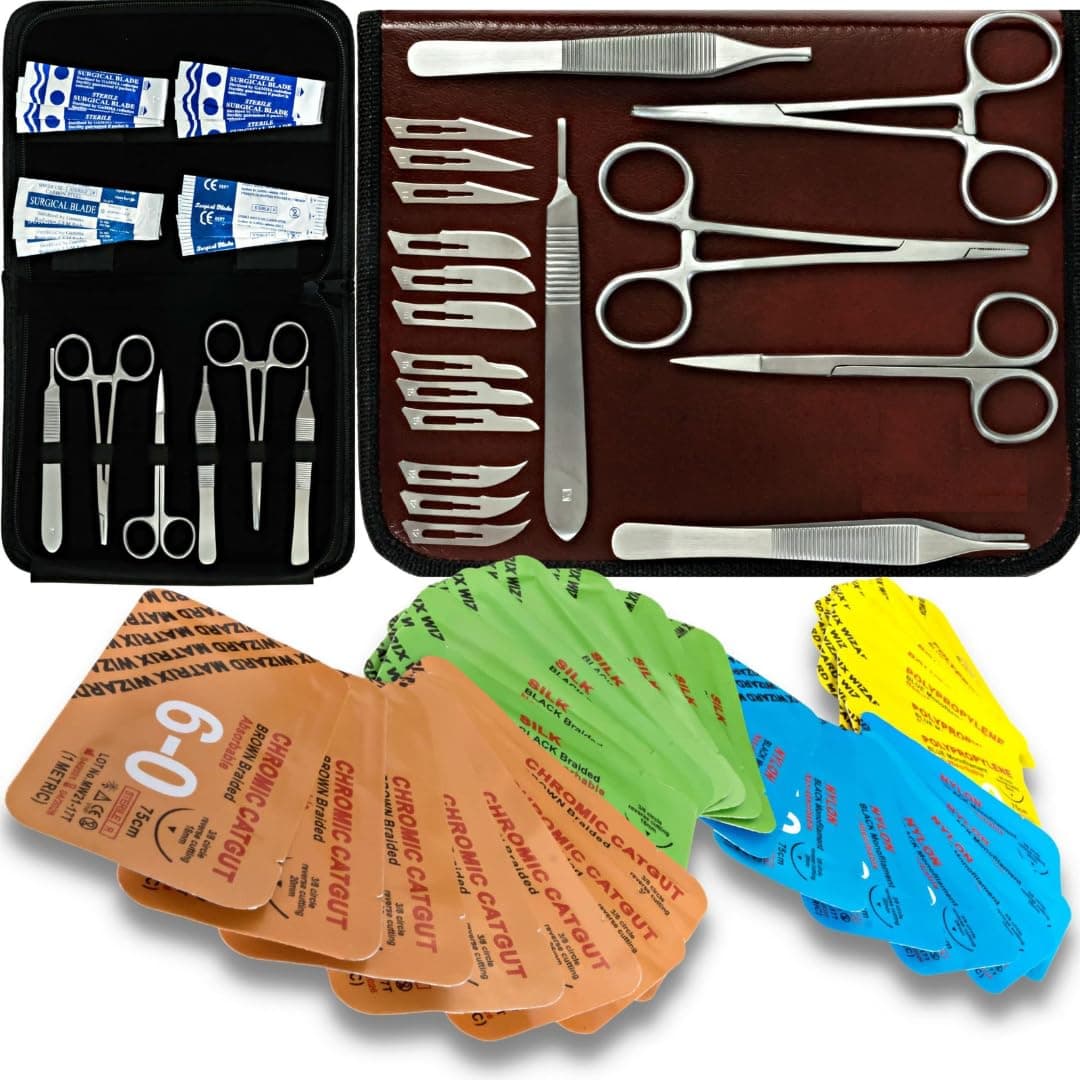 25 Mixed Sutures 3-0,4-0, 5-0, 6-0, 7-0