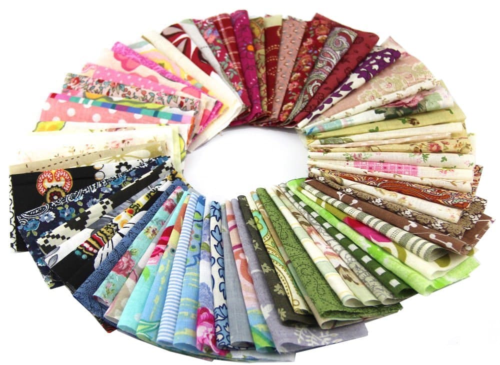 RayLineDo® 30pcs 10 * 10cm Fabric Patchwork Craft Cotton Material Batiks Mixed Squares Bundle
