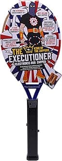 The Executioner UK Fly Zapper Mosquito, Wasp, Bug, Insect Killer Swatter, Electric Fly Zapper Racket Single Layer for Efficient Zapping Indoor Outdoor