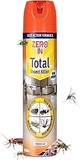 Total Indoor Insect Killer – Knockdown Action for Indoor Flying & Crawling Insects, – Low Odour, Stain-Free Bug Spray - Suitable for Home – 300ml