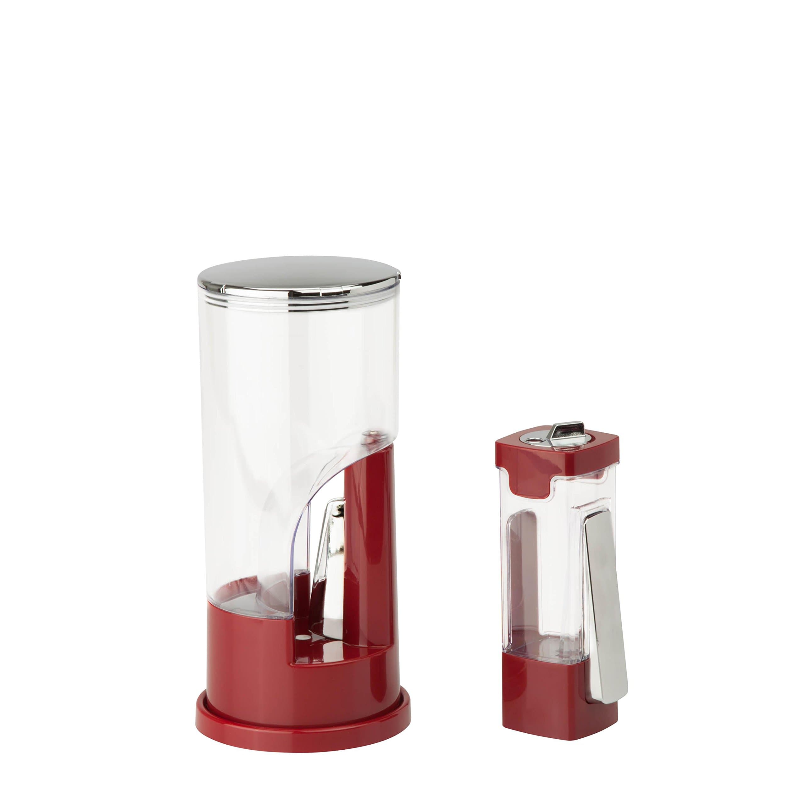 2-Pc Coffee and Sugar Dispenser Set in Red