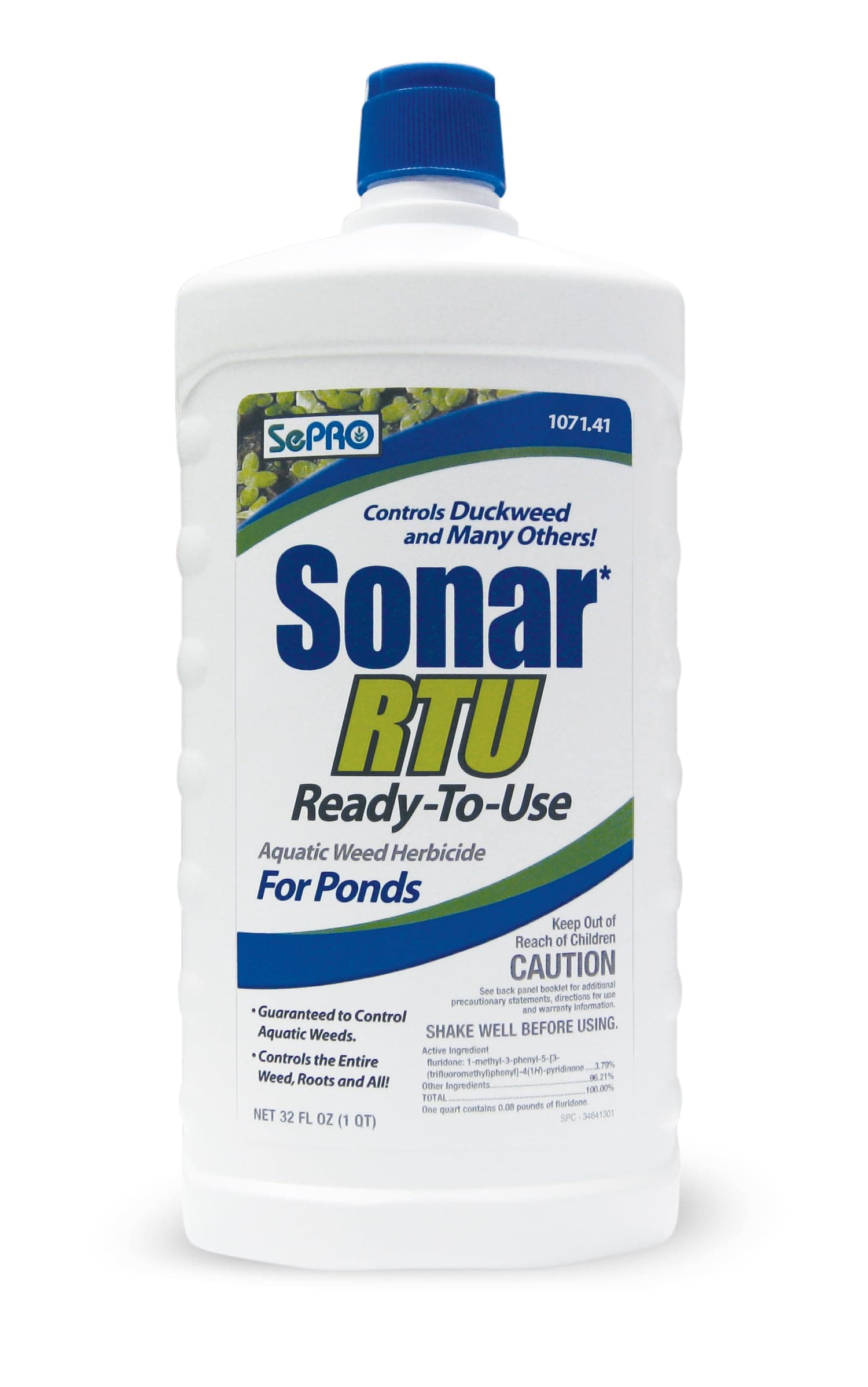 Sonar RTU (Ready-to-Use) Aquatic Herbicide - 1 Quart Systemic Herbicide for Duckweed, Hydrilla and Most Difficult Aquatic Weeds, No Equipment Needed, Simply Pour in for Season Long Control