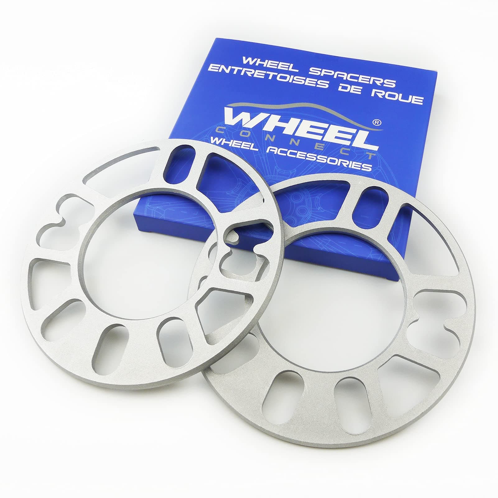 - Universal Wheel Spacer,5mm Thickness(3/16inch),Fit Bolt Pattern 4x98, 4x100, 4x108, 4x114.3, 5x100, 5x105,5x108, 5x110, 5x112, 5x114.3,5x120, Cast Aluminum, Pack of 2.