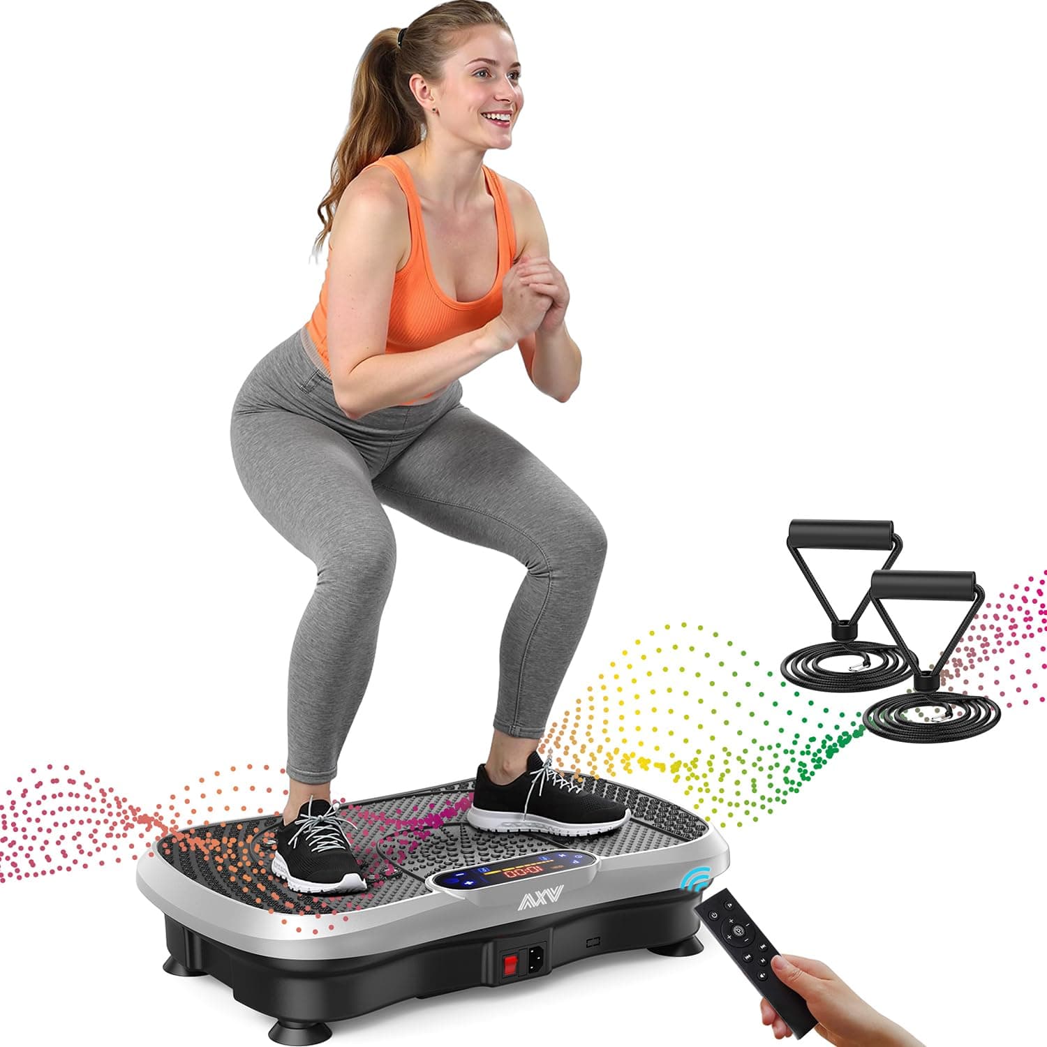 AXV Exercise Equipment with Vibration Platform, Lymphatic Drainage, Full Body Stirrer, Shake Board for Weight Loss