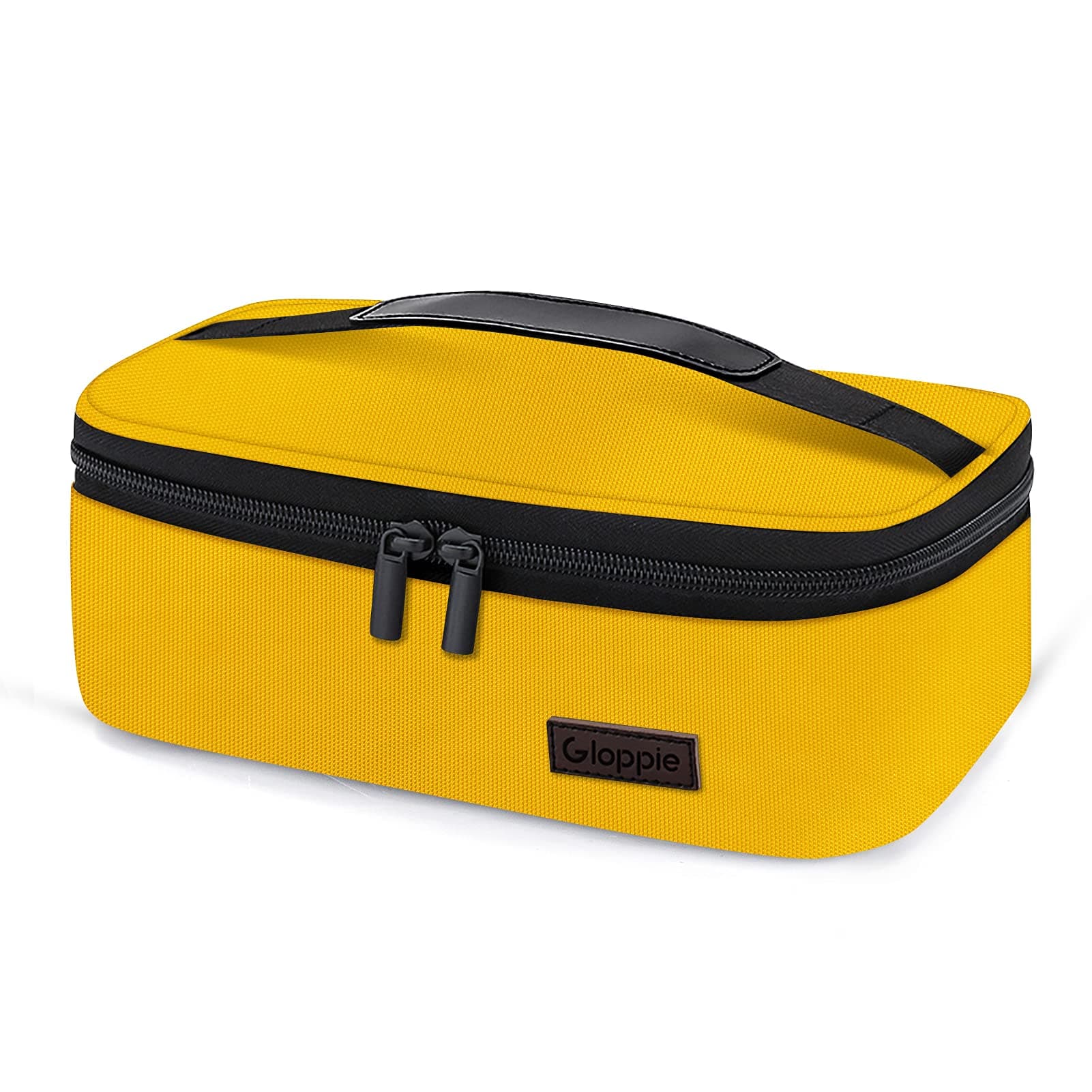 – Gloppie Mini Lunch Box Small Lunch Bag Compact Lunch Boxes for Men Women Insulated LunchBag Thermal Lunch Pail Petty Bento Box Bag Reusable Sandwich Containers Snack Box, Lemon Yellow